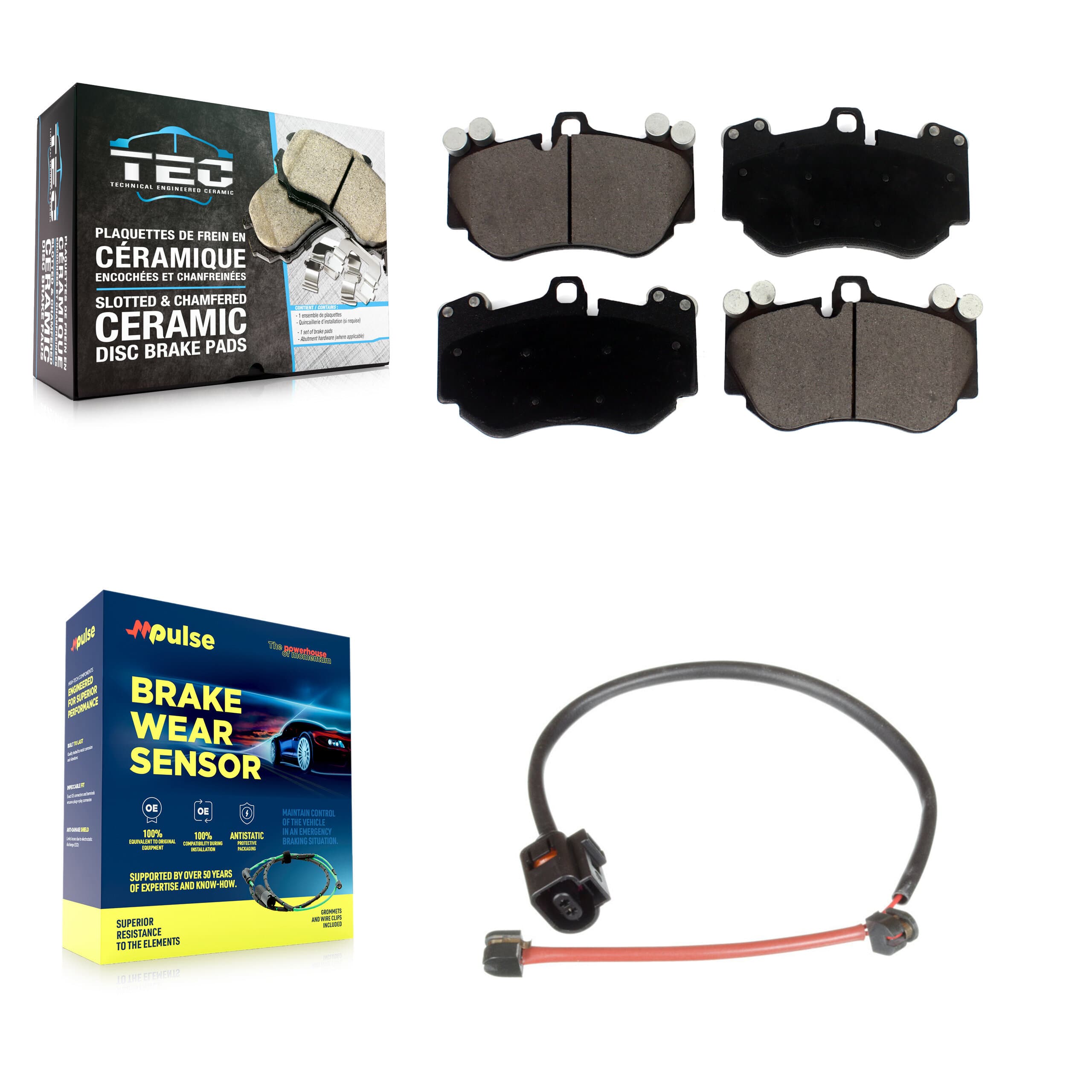 TEC - KTW-100165 - Front Disc Brake Pad Kits image 1