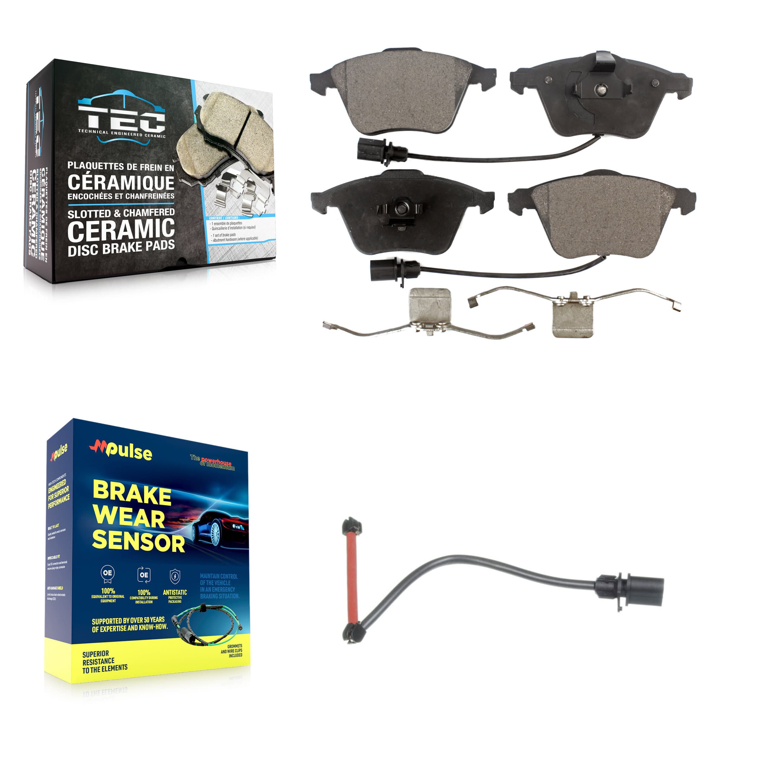 TEC - KTW-100168 - Front Disc Brake Pad Kits image 1