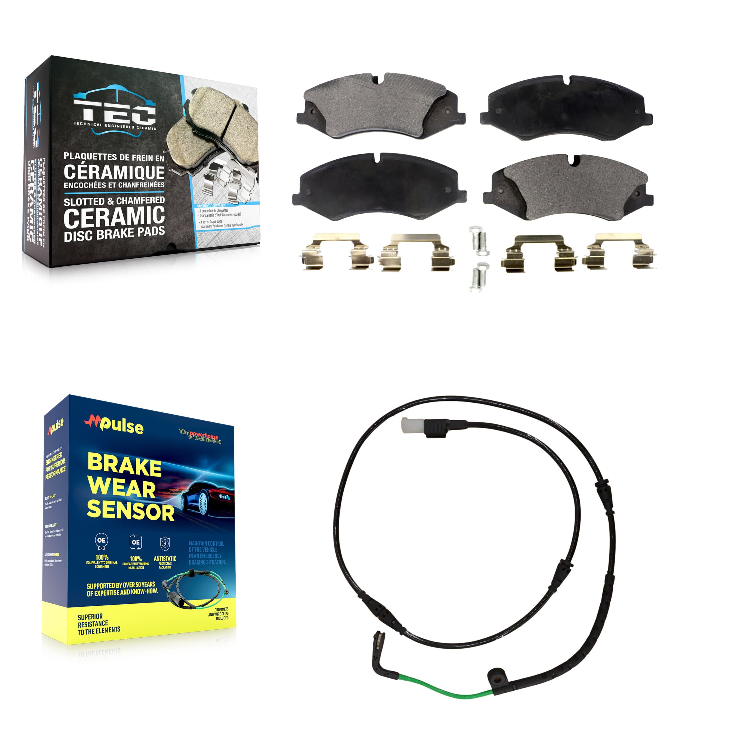 TEC - KTW-100169 - Front Disc Brake Pad Kits image 1