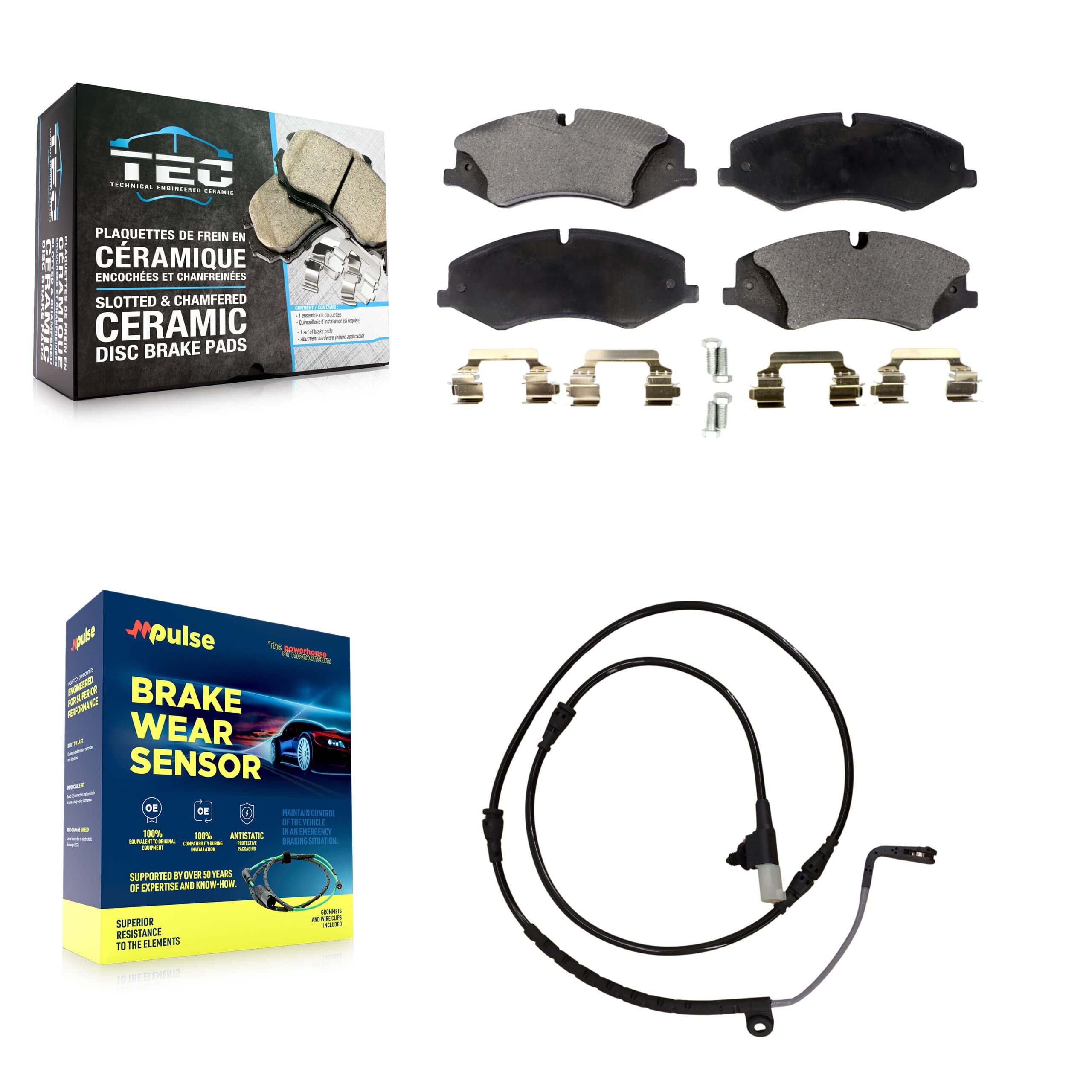 TEC - KTW-100172 - Front Disc Brake Pad Kits image 1