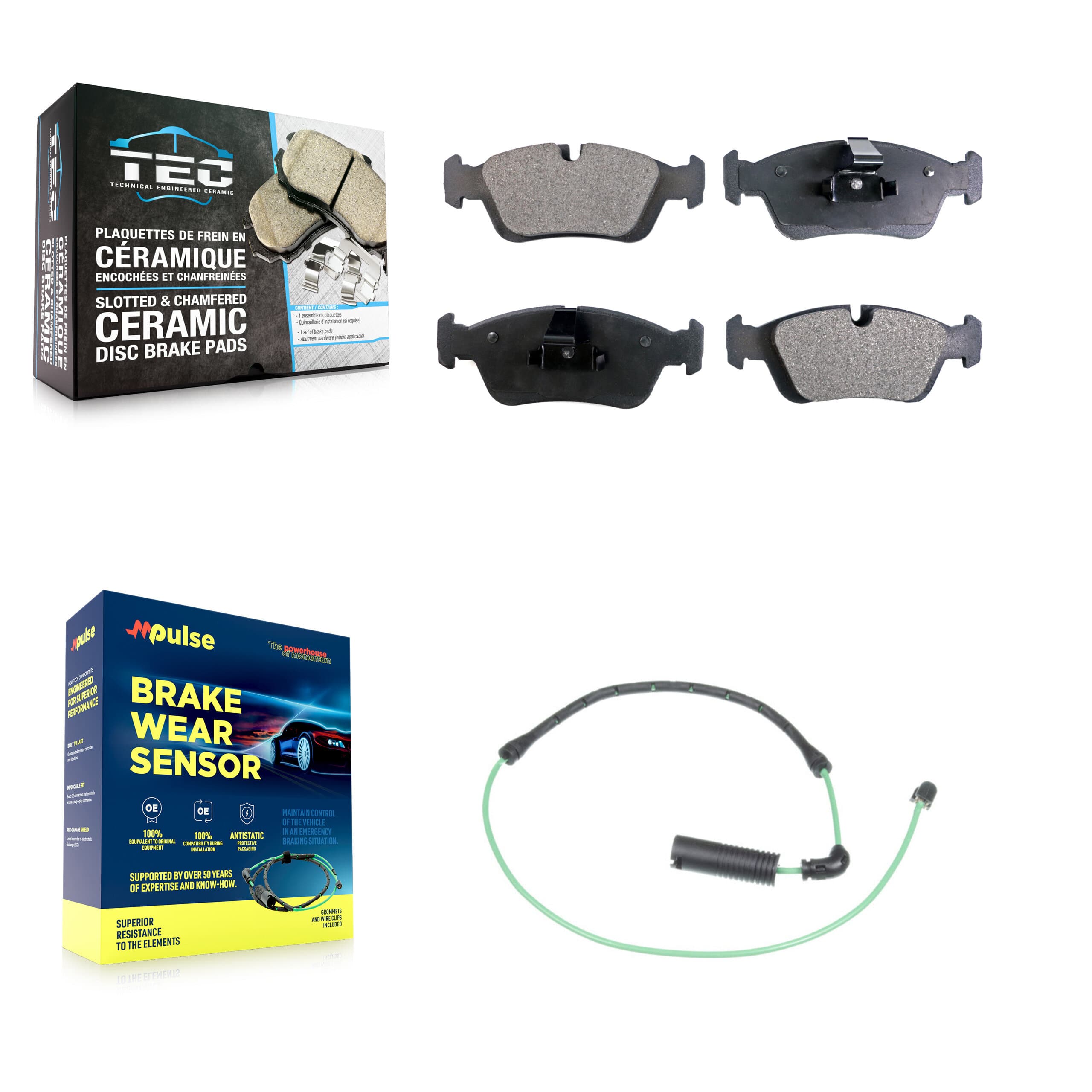 TEC - KTW-100177 - Front Disc Brake Pad Kits image 1