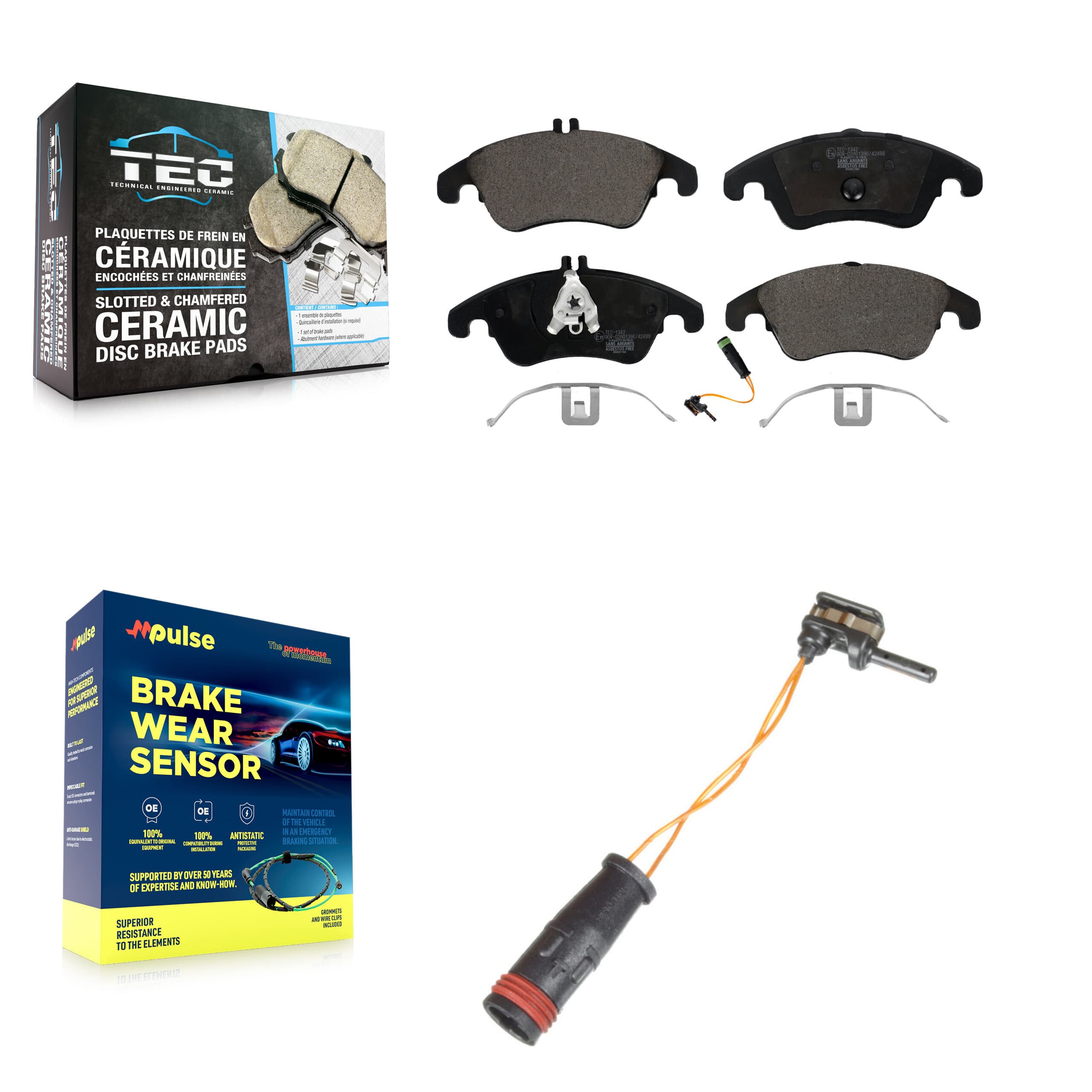 TEC - KTW-100179 - Front Disc Brake Pad Kits image 1