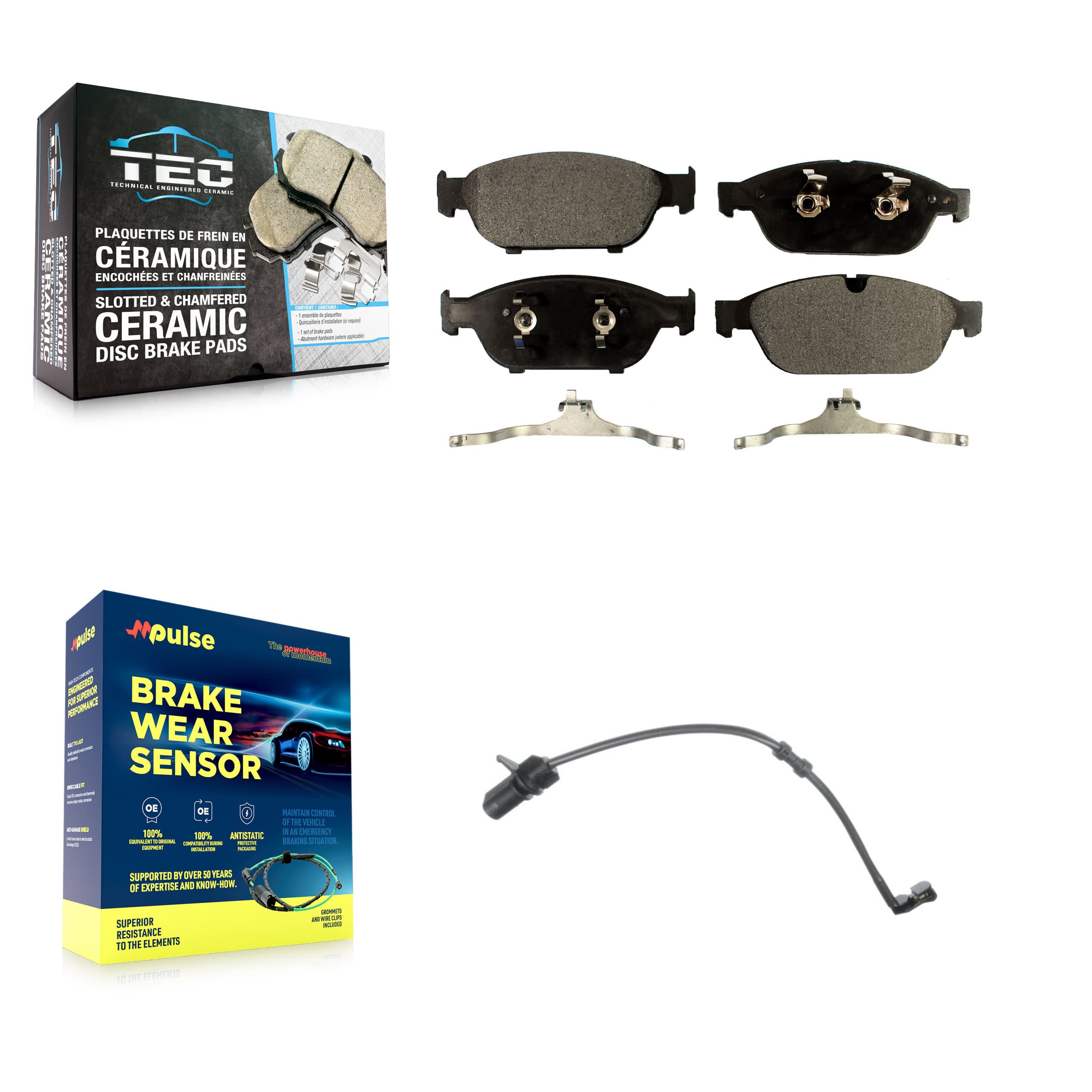 TEC - KTW-100183 - Front Disc Brake Pad Kits image 1