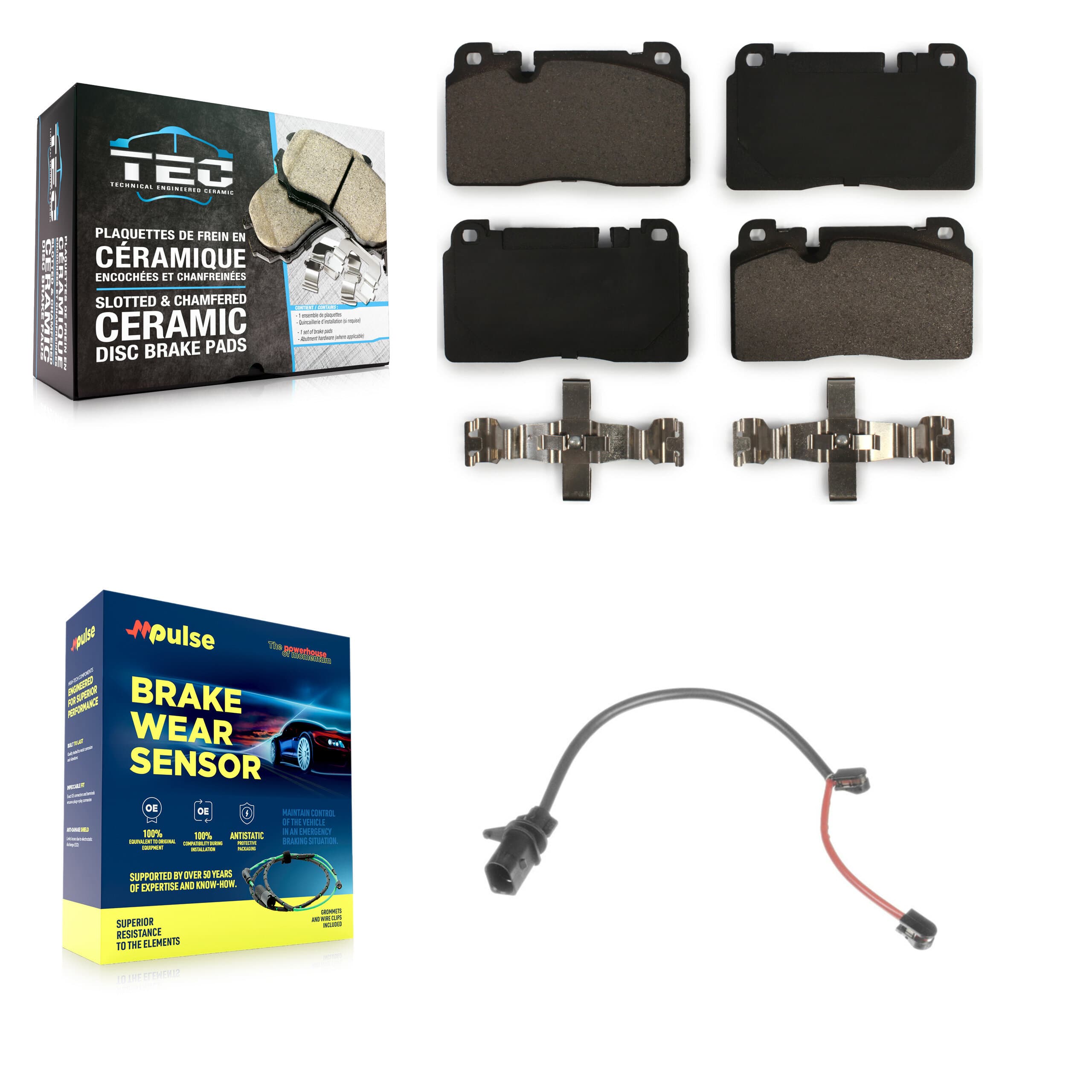 TEC - KTW-100184 - Front Disc Brake Pad Kits image 1