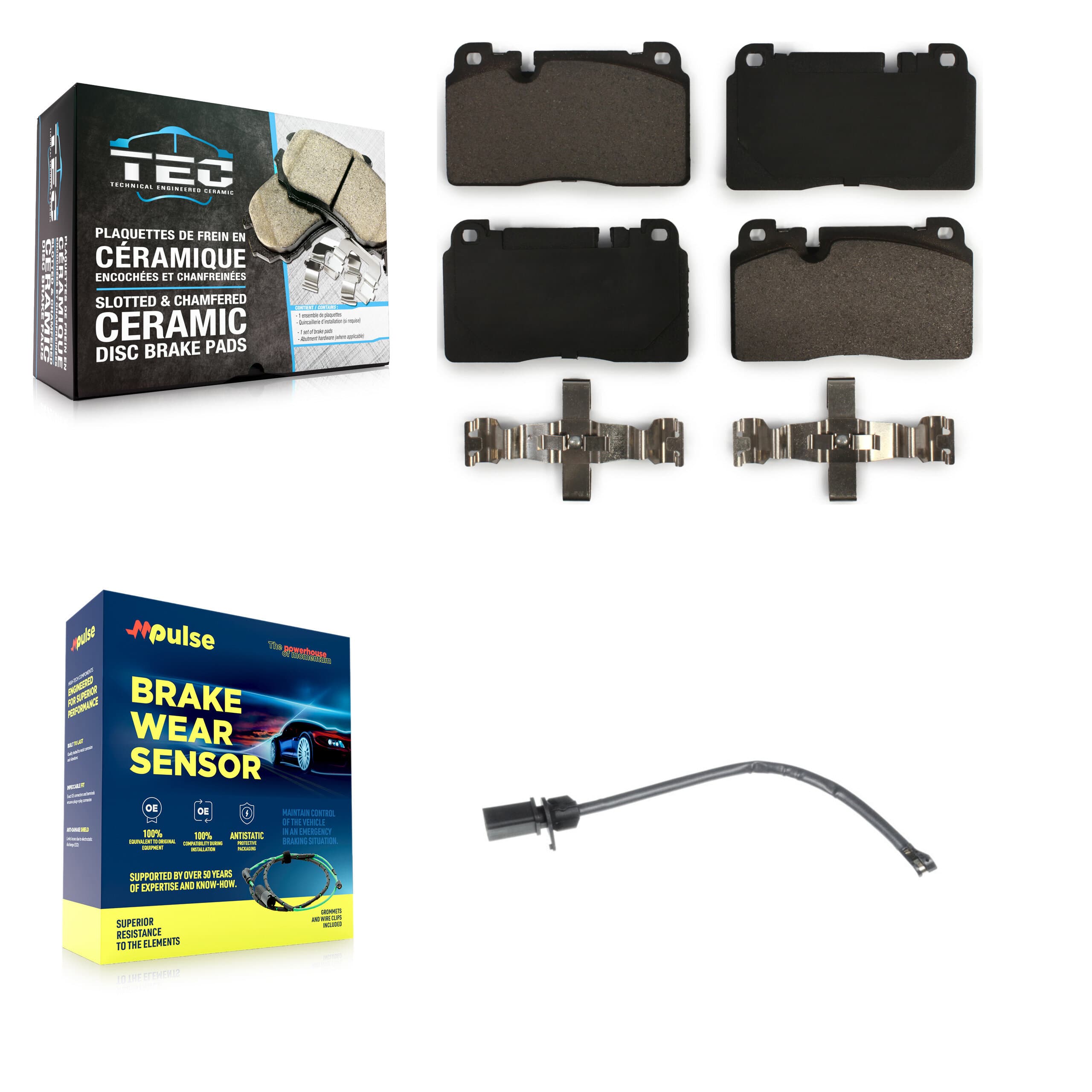 TEC - KTW-100185 - Front Disc Brake Pad Kits image 1