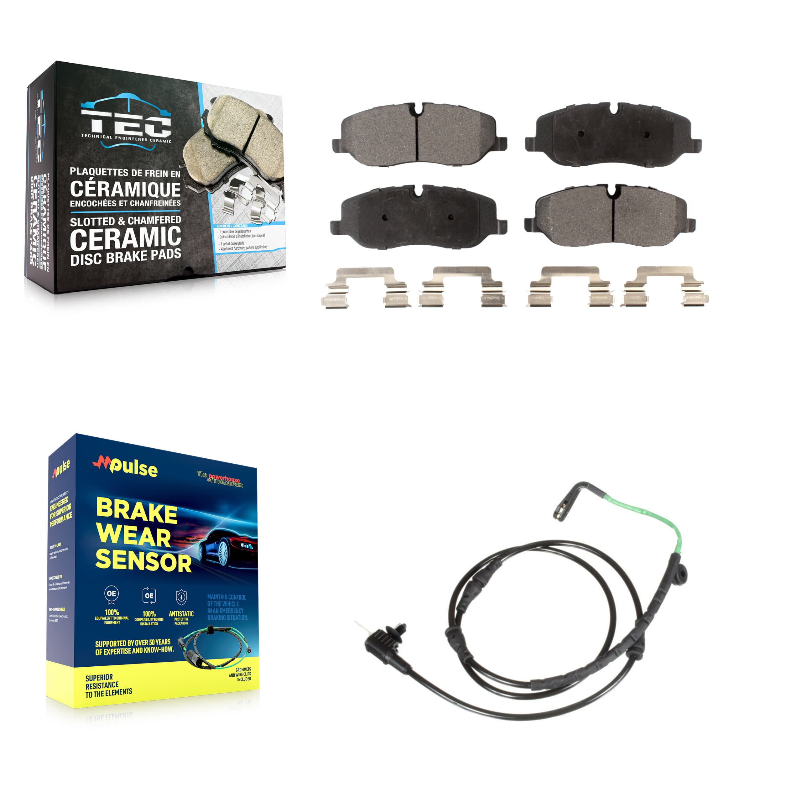 TEC - KTW-100189 - Front Disc Brake Pad Kits image 1