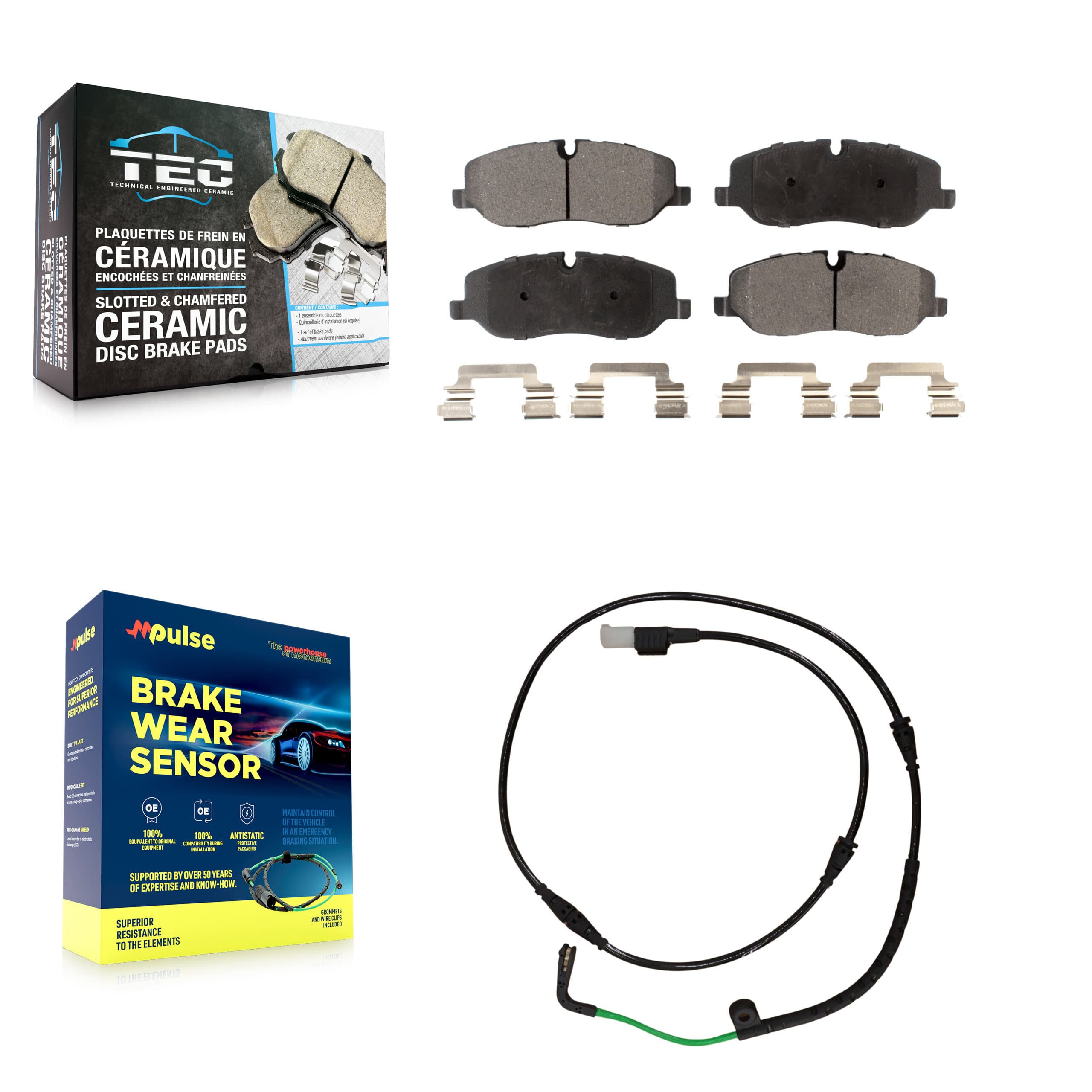 TEC - KTW-100190 - Front Disc Brake Pad Kits image 1