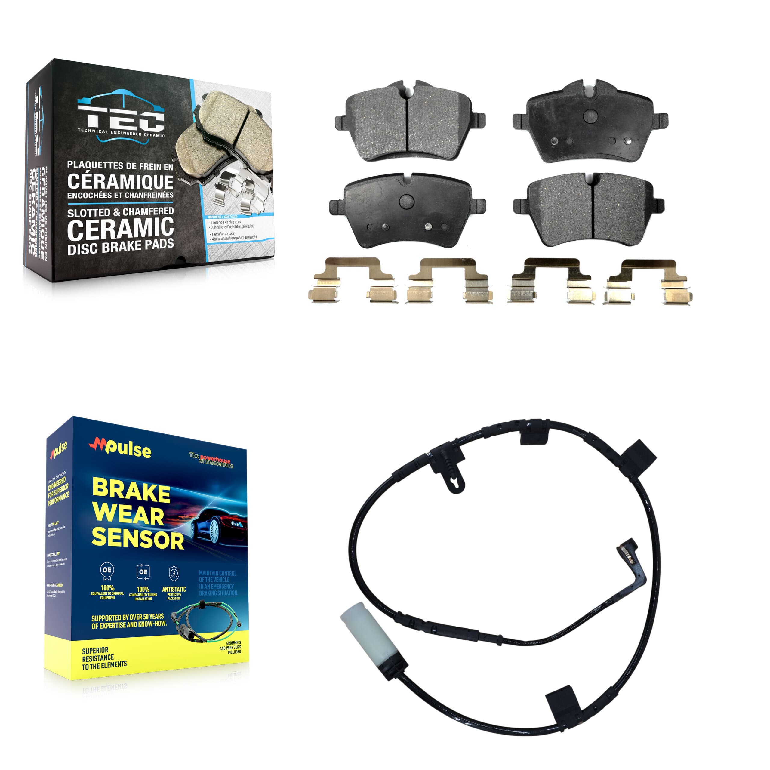 TEC - KTW-100197 - Front Disc Brake Pad Kits image 1