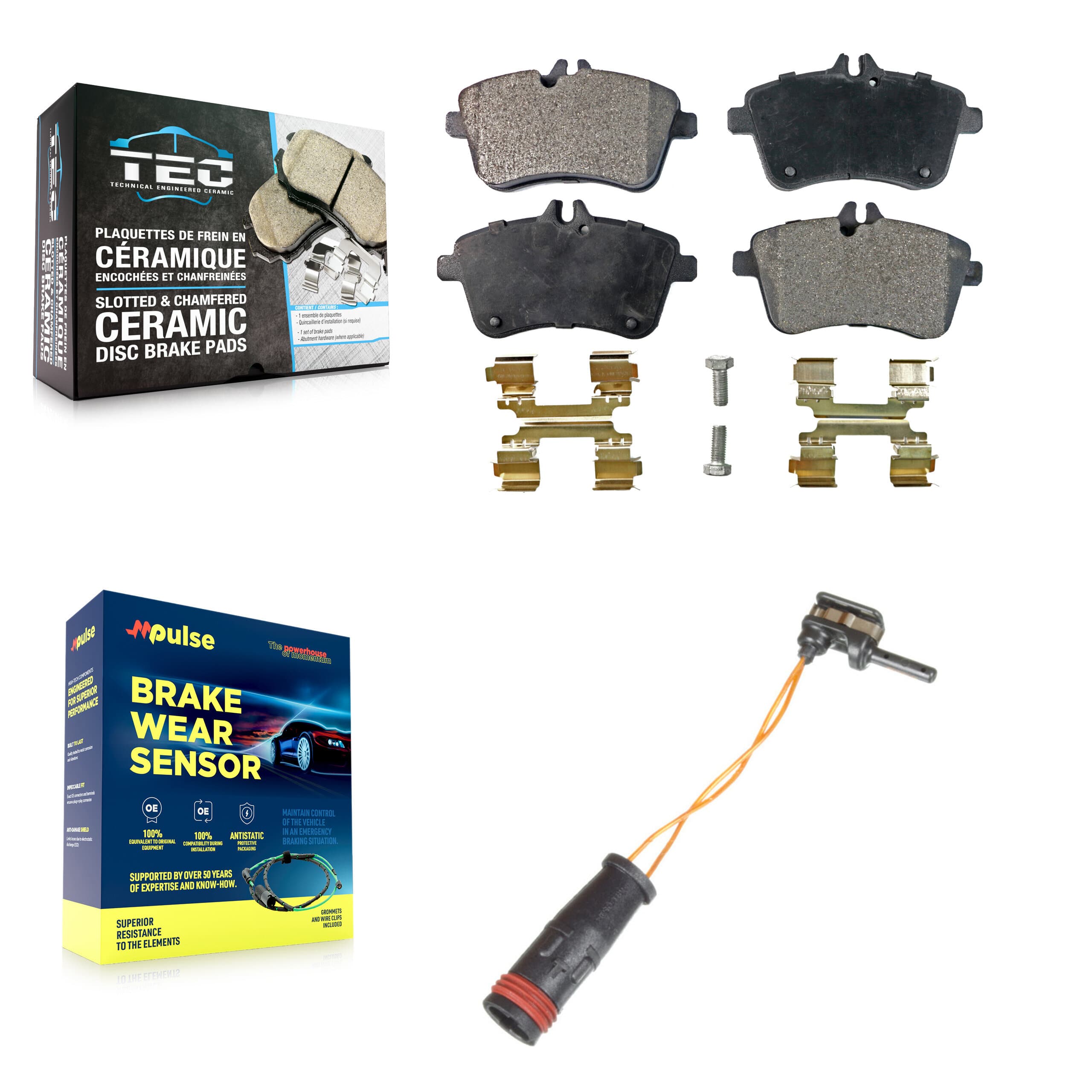 TEC - KTW-100202 - Front Disc Brake Pad Kits image 1