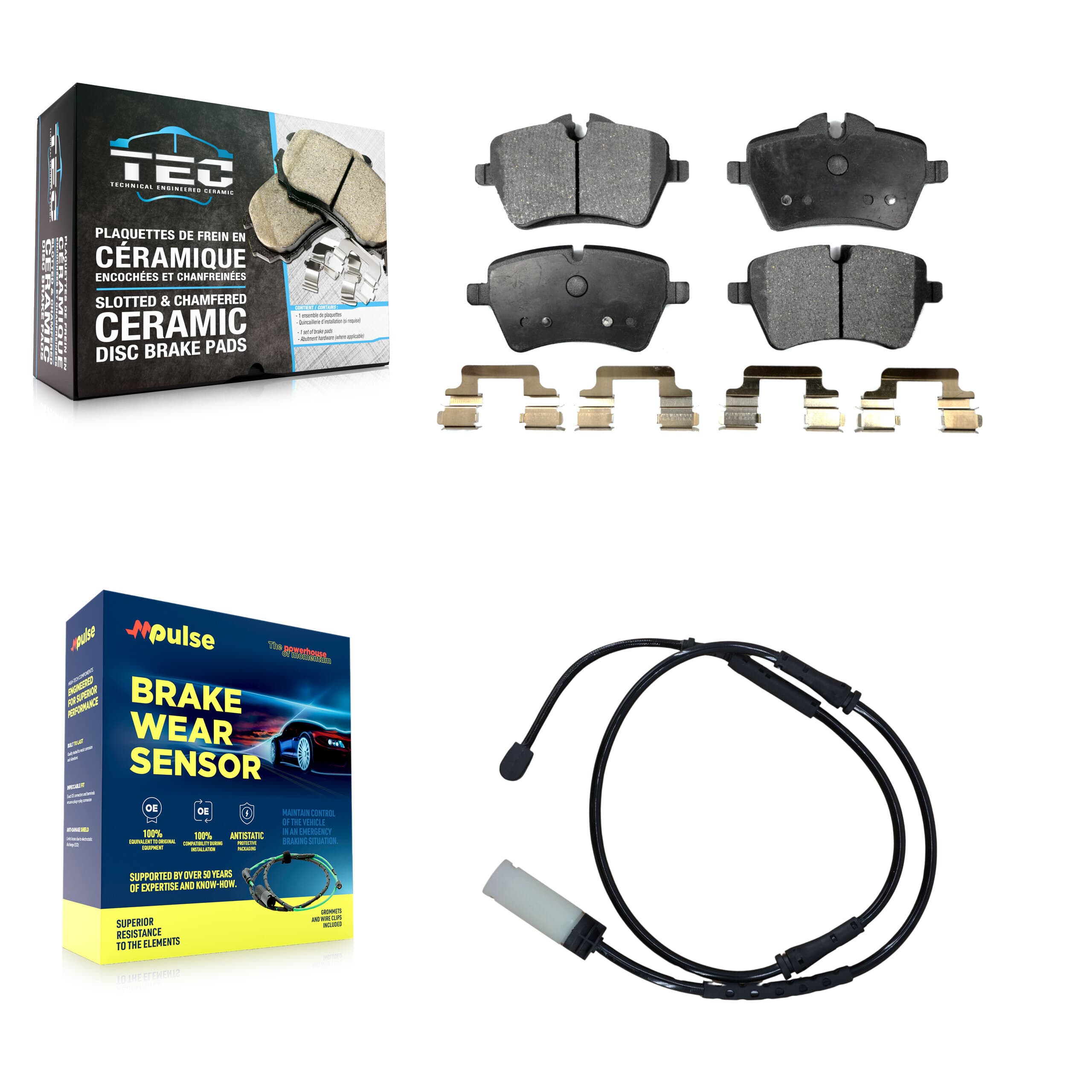 TEC - KTW-100203 - Front Disc Brake Pad Kits image 1