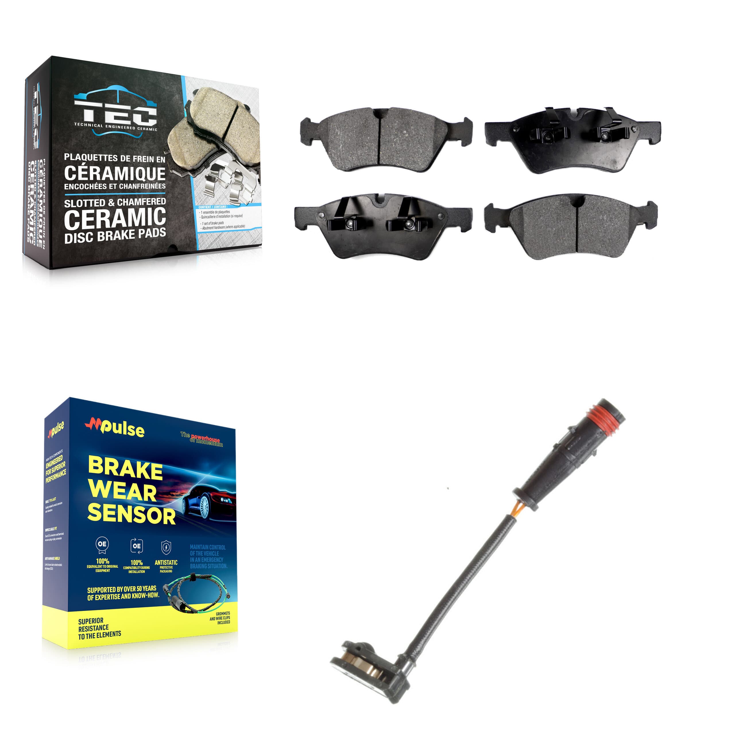 TEC - KTW-100208 - Front Disc Brake Pad Kits image 1