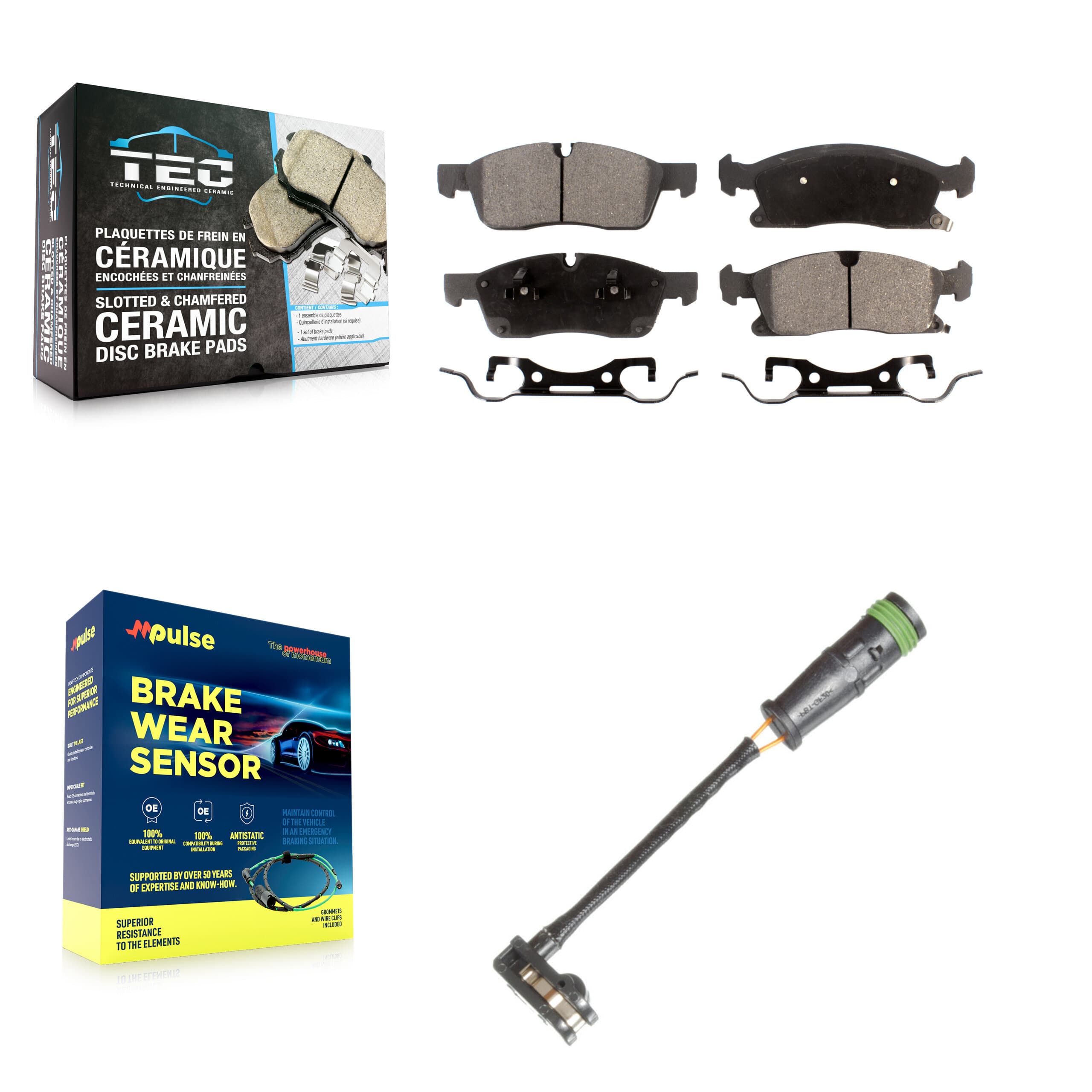 TEC - KTW-100212 - Front Disc Brake Pad Kits image 1