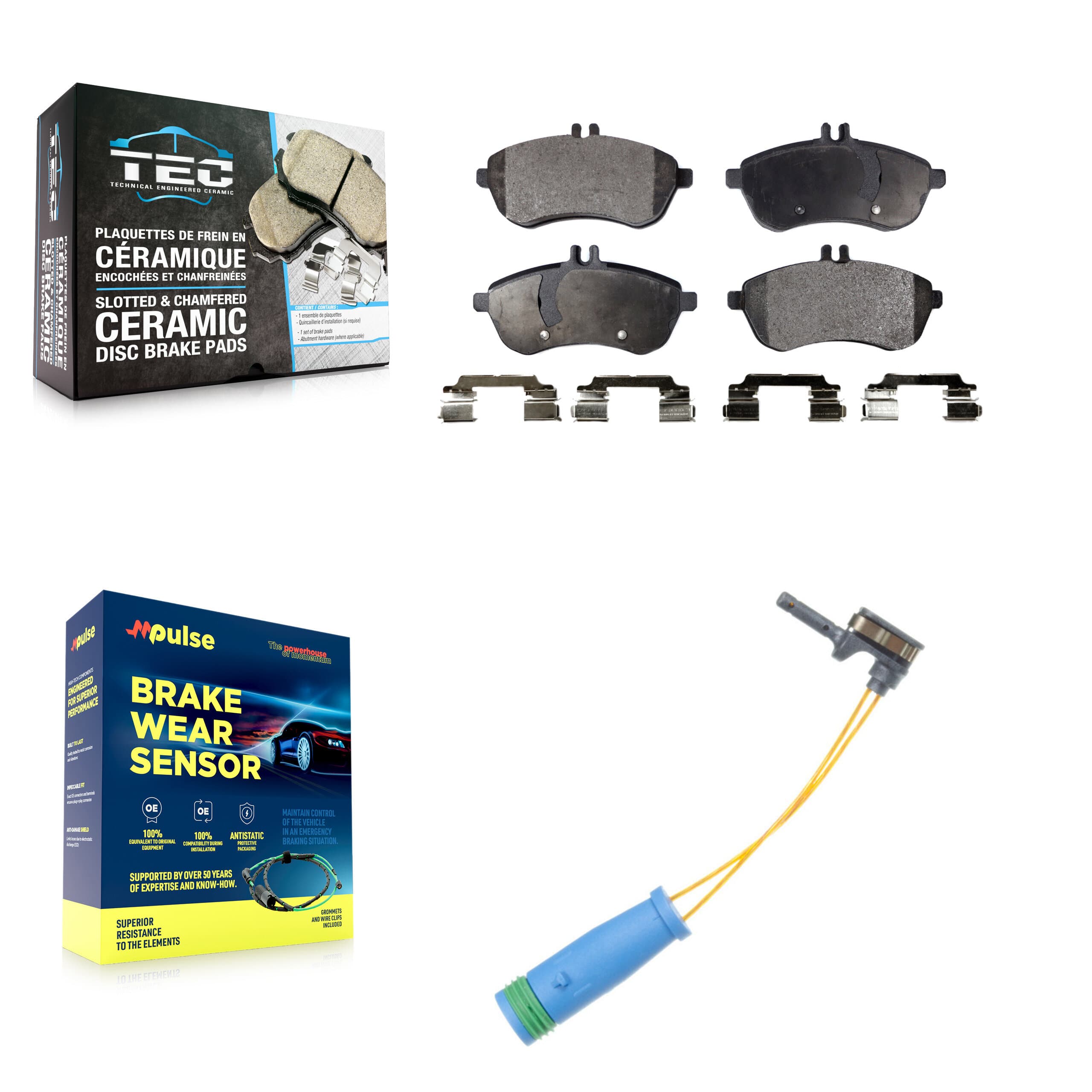 TEC - KTW-100213 - Front Disc Brake Pad Kits image 1
