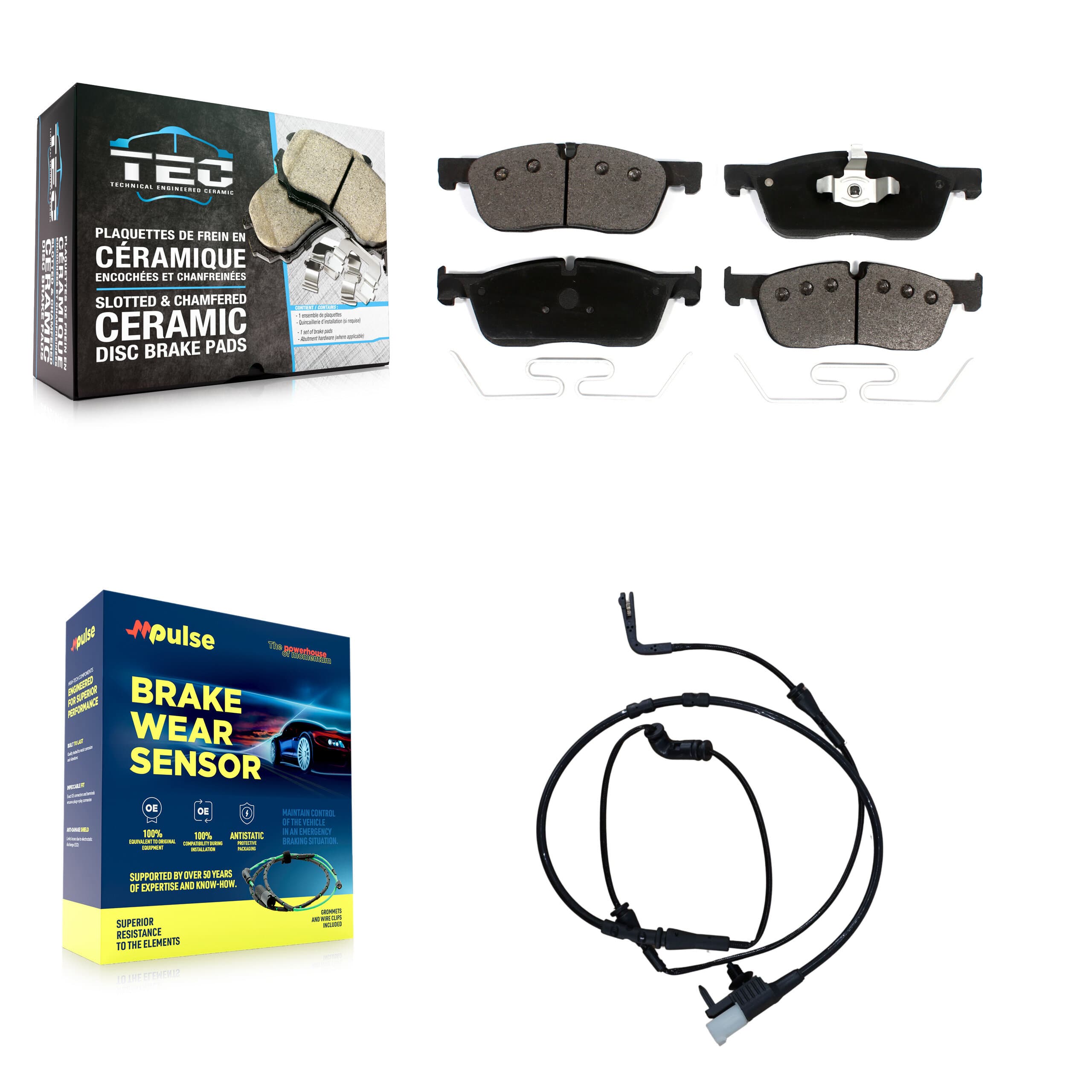 TEC - KTW-100218 - Front Disc Brake Pad Kits image 1