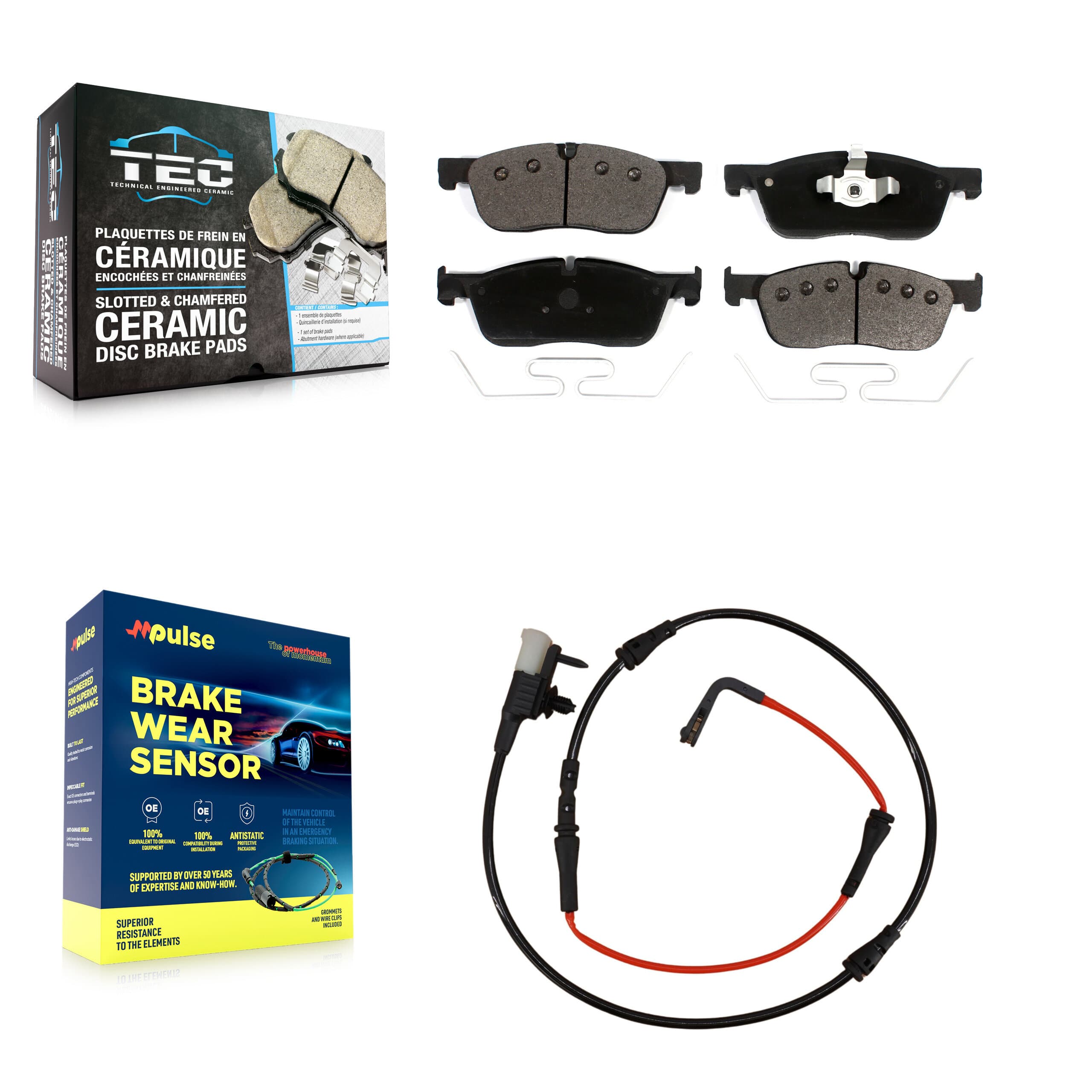 TEC - KTW-100222 - Front Disc Brake Pad Kits image 1
