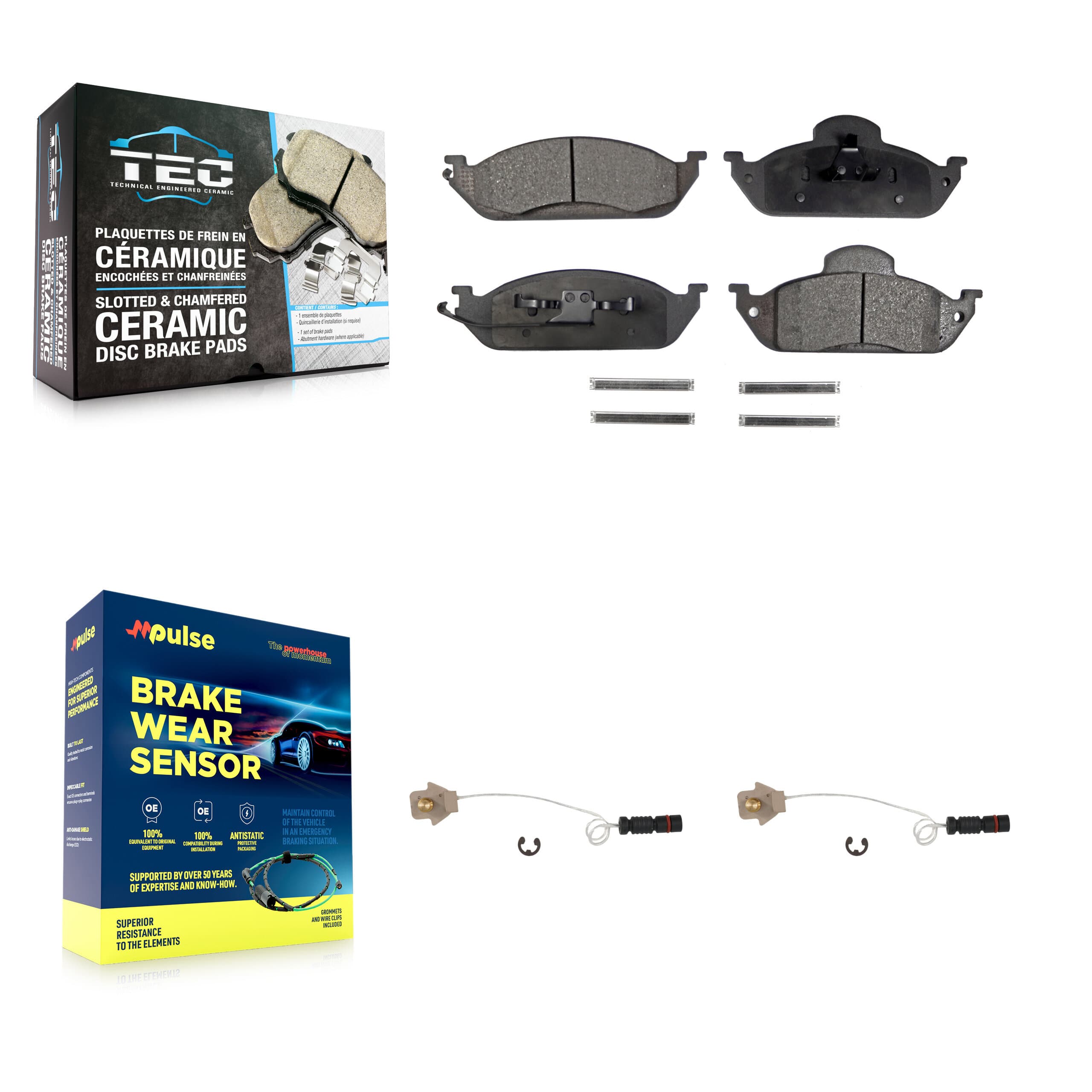 TEC - KTW-100860 - Front Disc Brake Pad Kits image 1