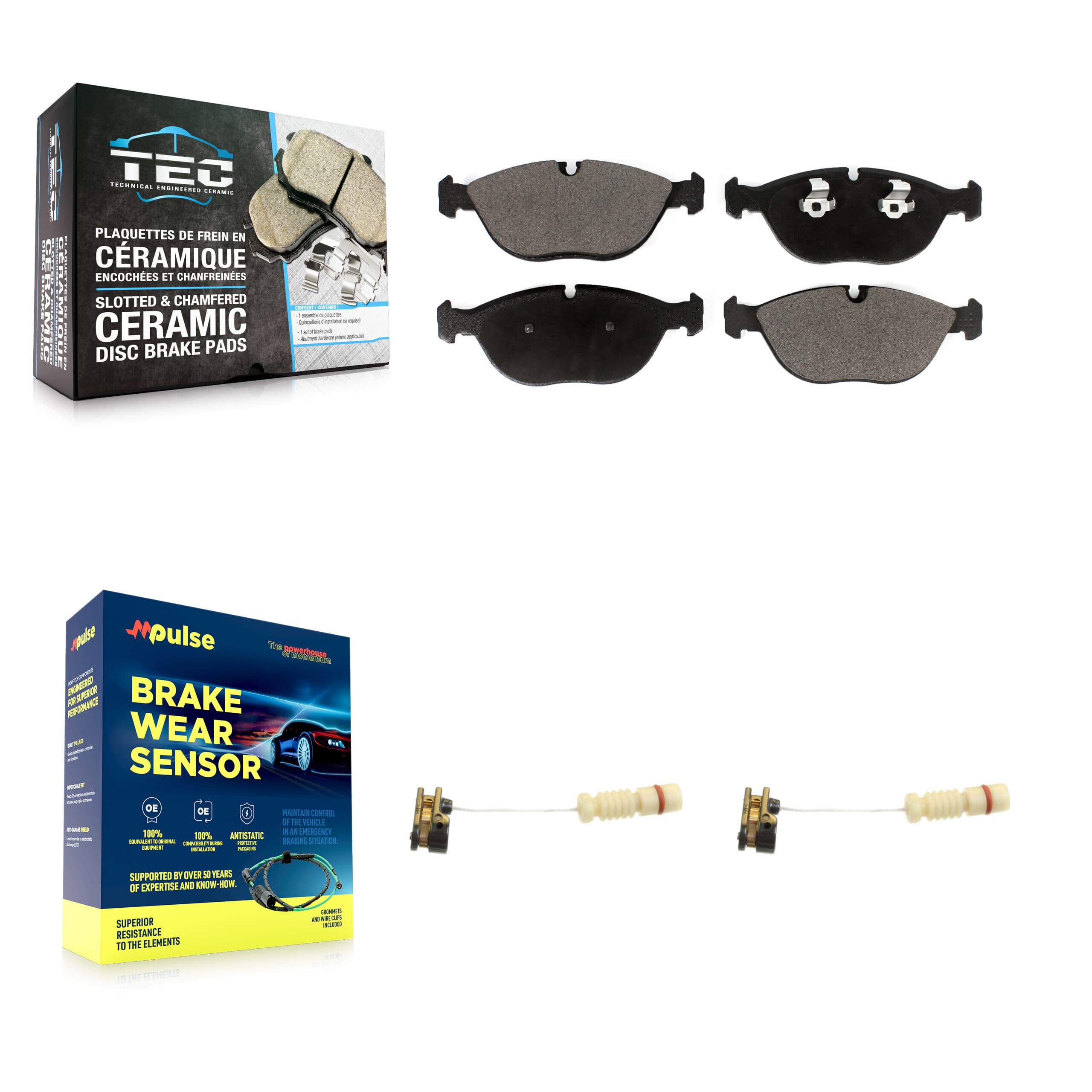 TEC - KTW-100861 - Front Disc Brake Pad Kits image 1