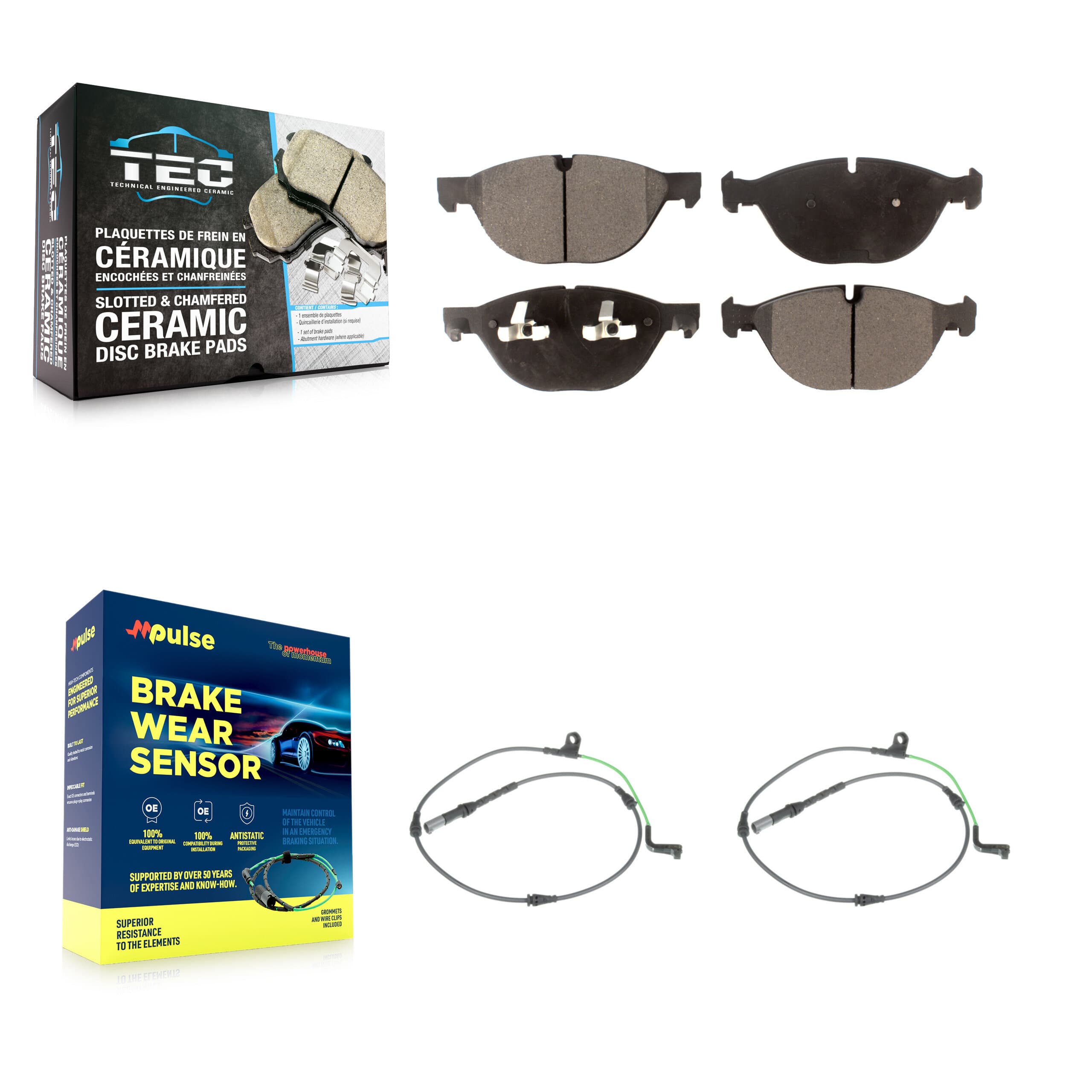 TEC - KTW-100865 - Front Disc Brake Pad Kits image 1