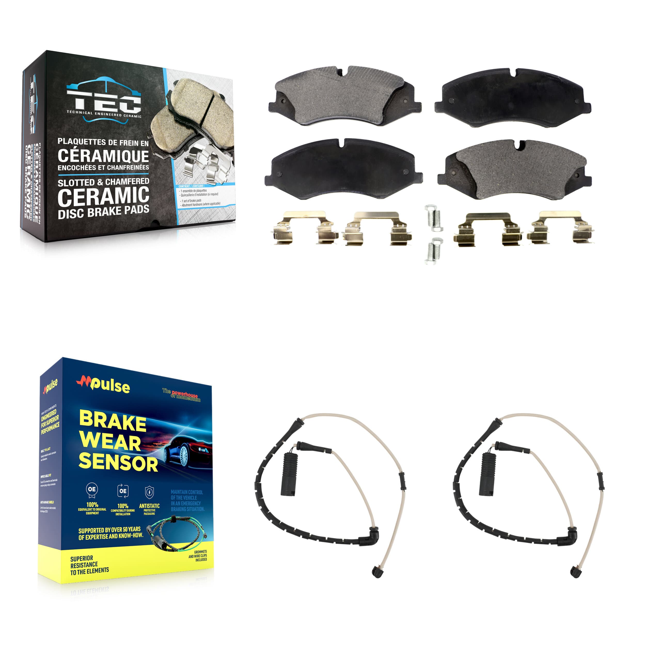 TEC - KTW-100875 - Front Disc Brake Pad Kits image 1