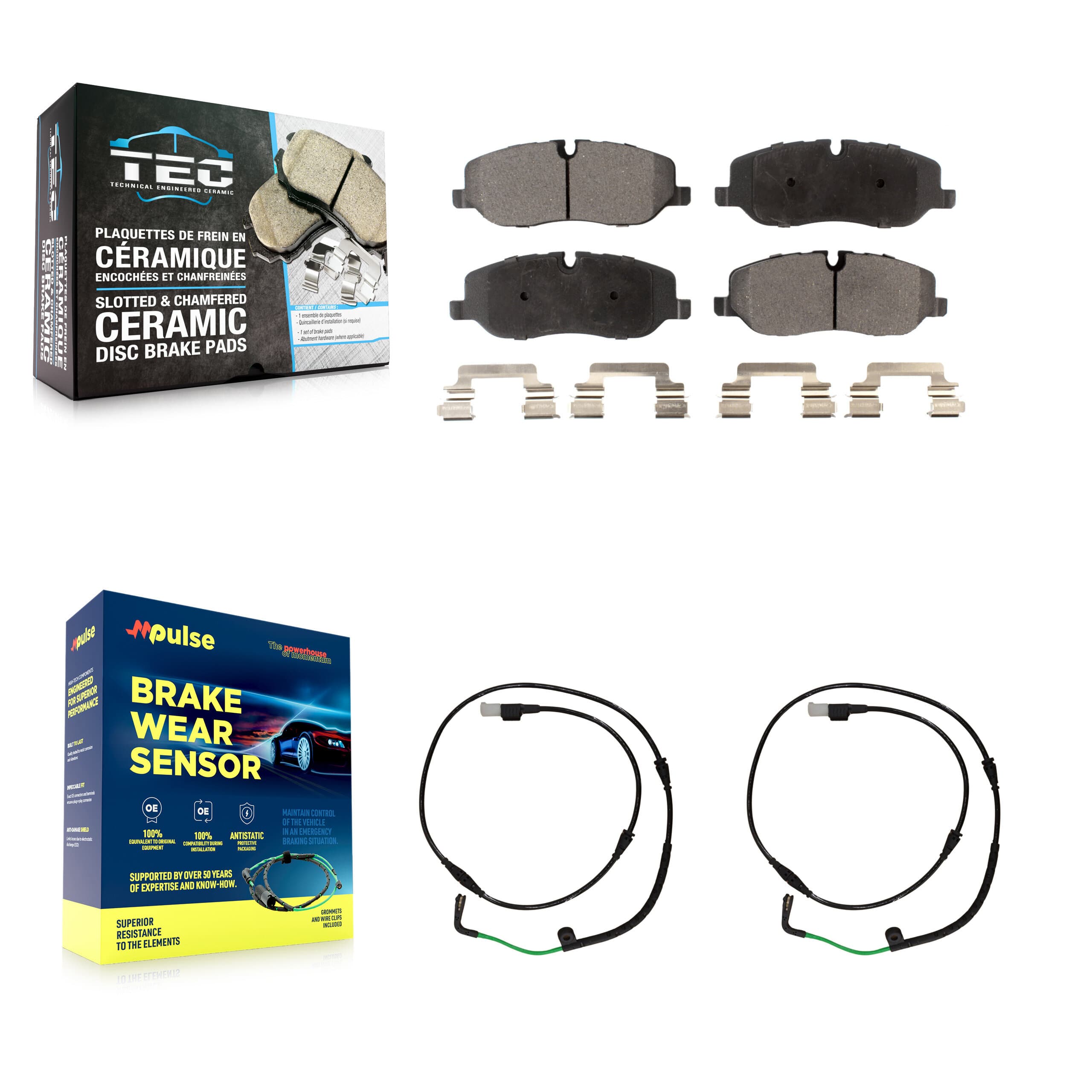 TEC - KTW-100883 - Front Disc Brake Pad Kits image 1