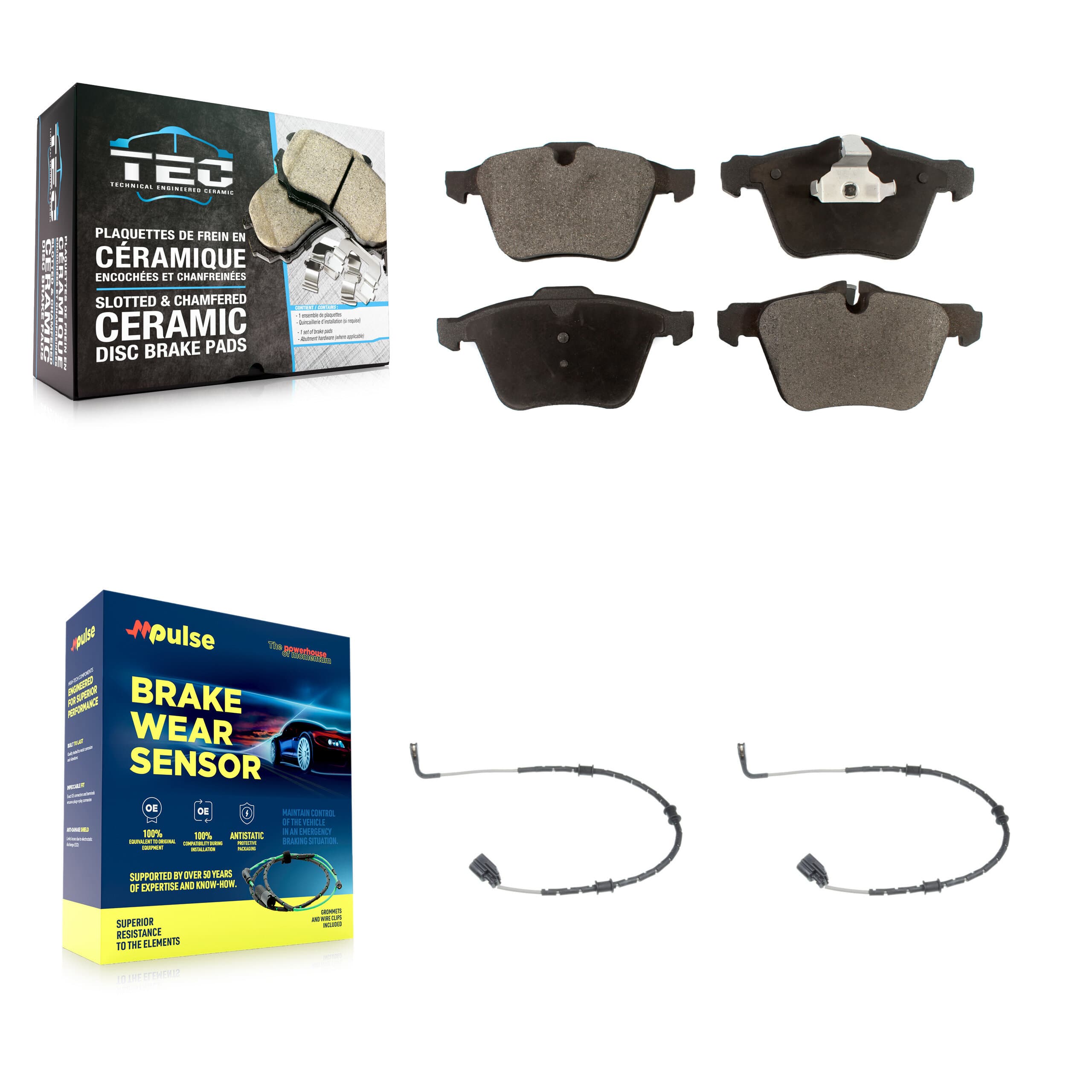 TEC - KTW-100884 - Front Disc Brake Pad Kits image 1