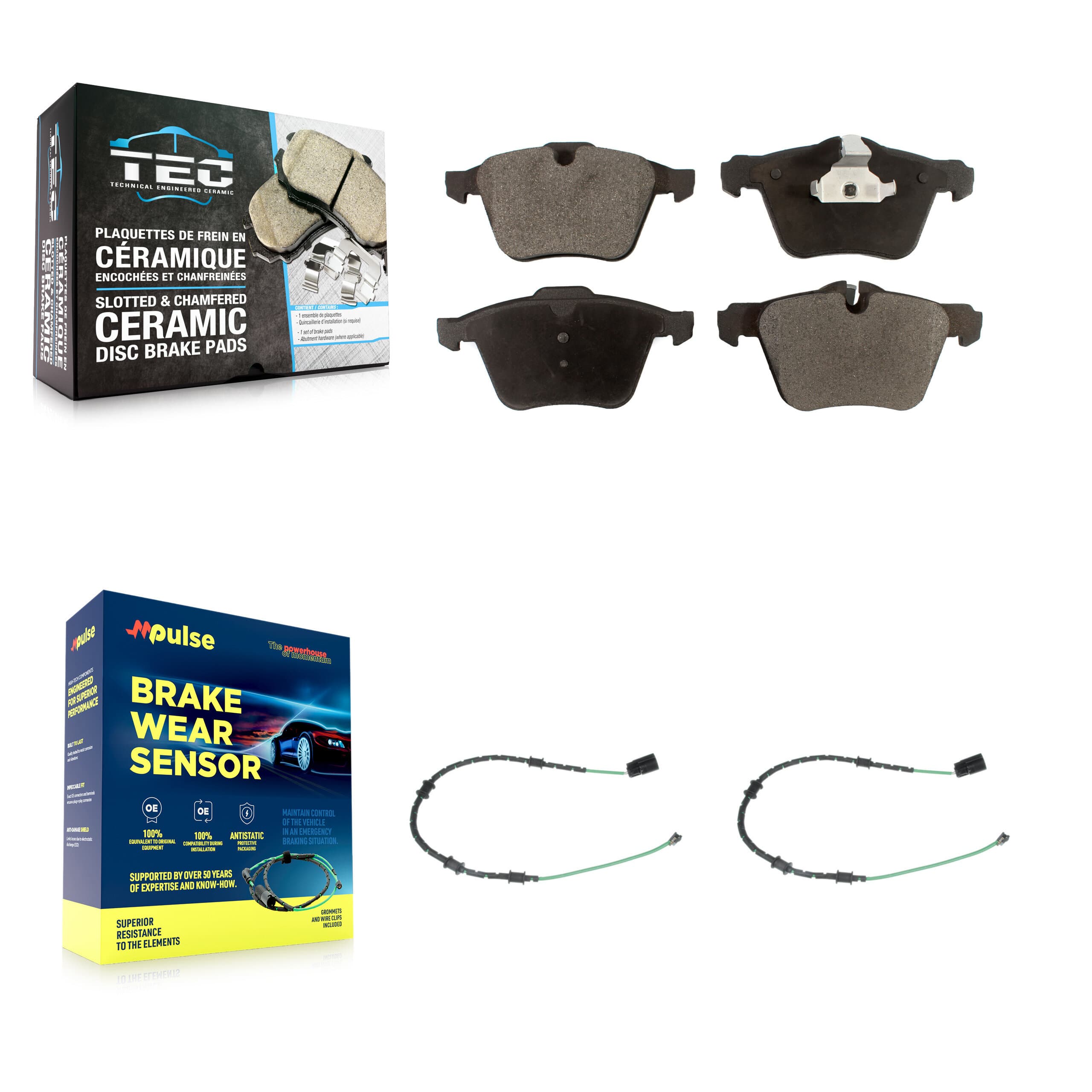 TEC - KTW-100886 - Front Disc Brake Pad Kits image 1