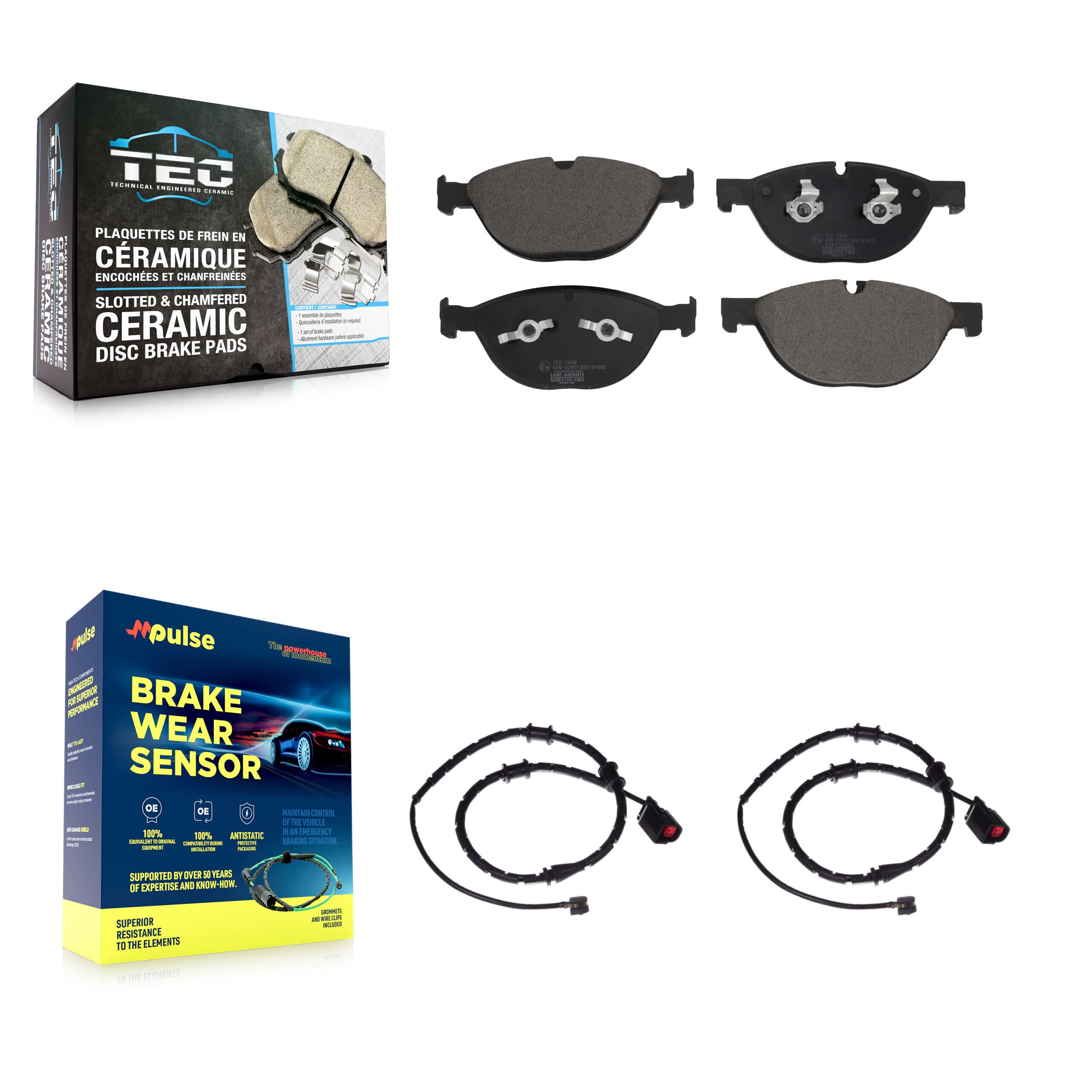 TEC - KTW-100892 - Front Disc Brake Pad Kits image 1
