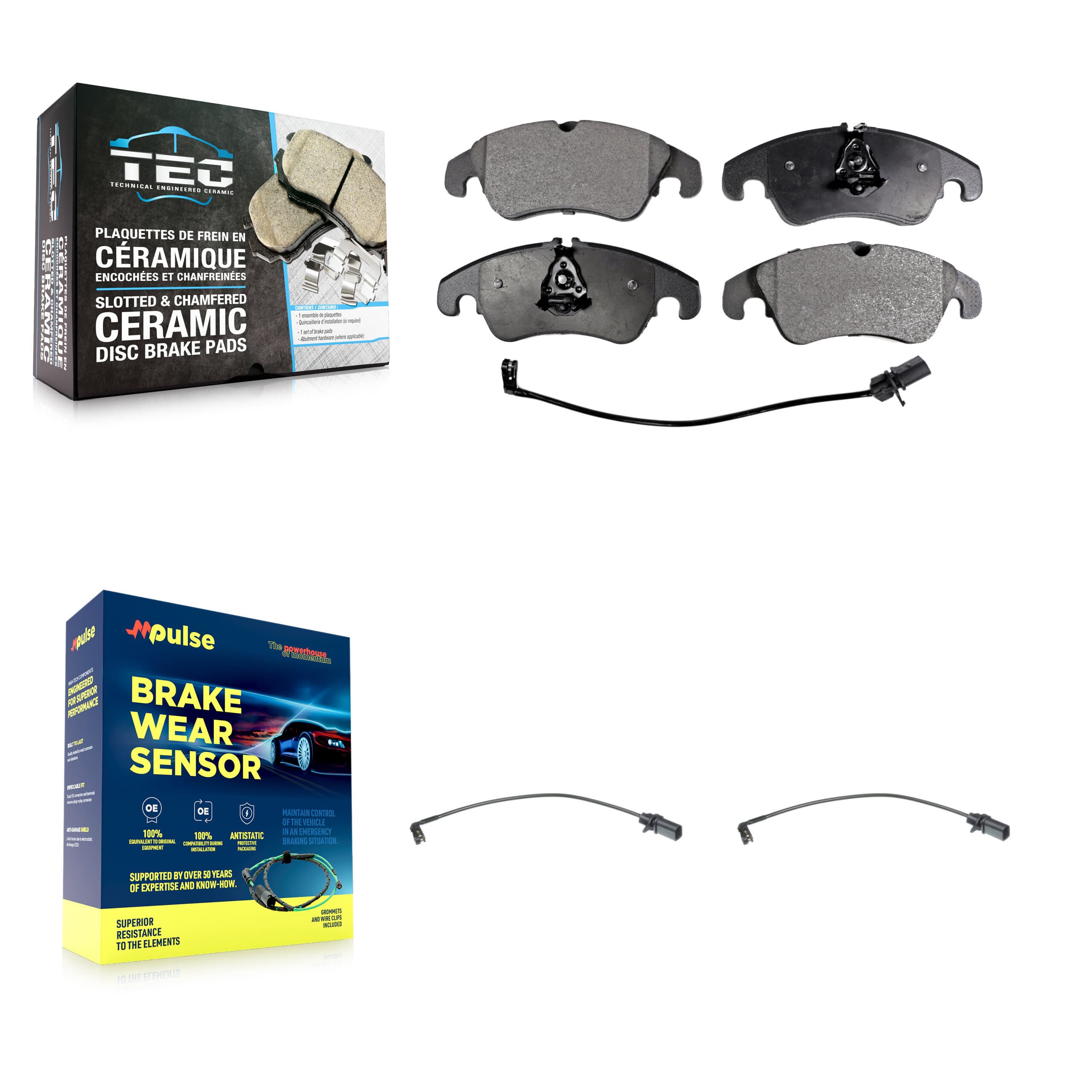 TEC - KTW-100900 - Front Disc Brake Pad Kits image 1
