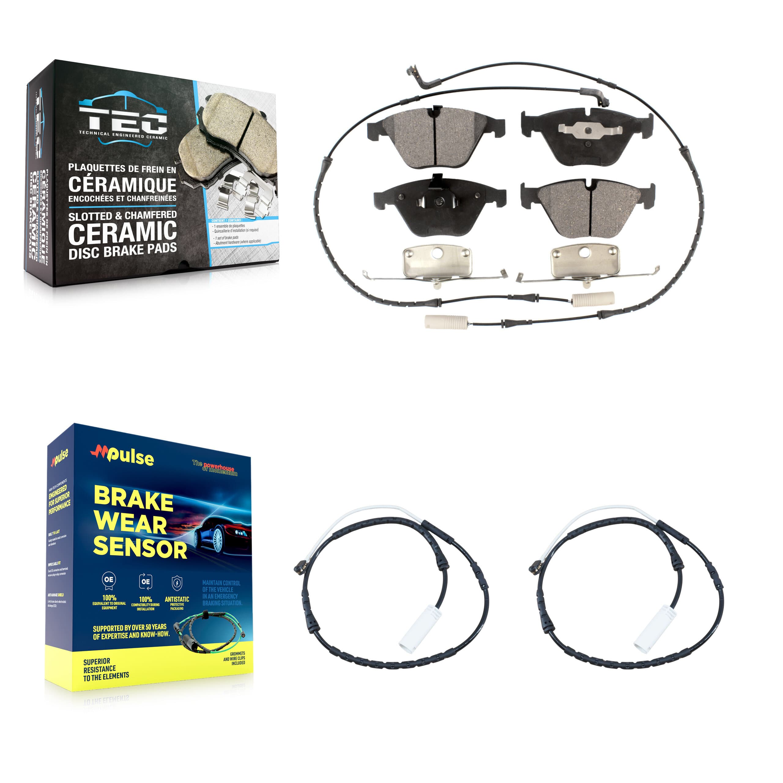 TEC - KTW-100905 - Front Disc Brake Pad Kits image 1