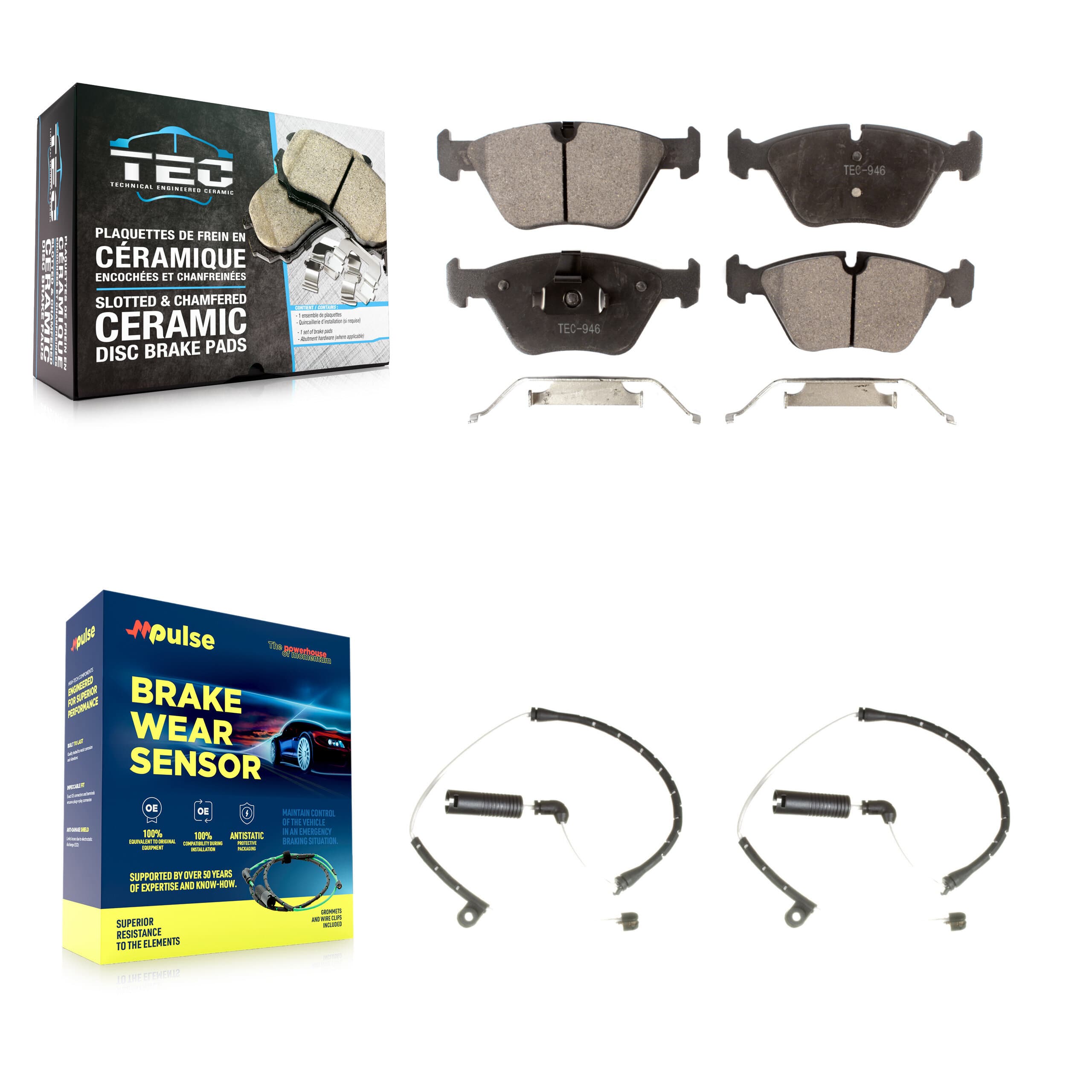 TEC - KTW-100912 - Front Disc Brake Pad Kits image 1
