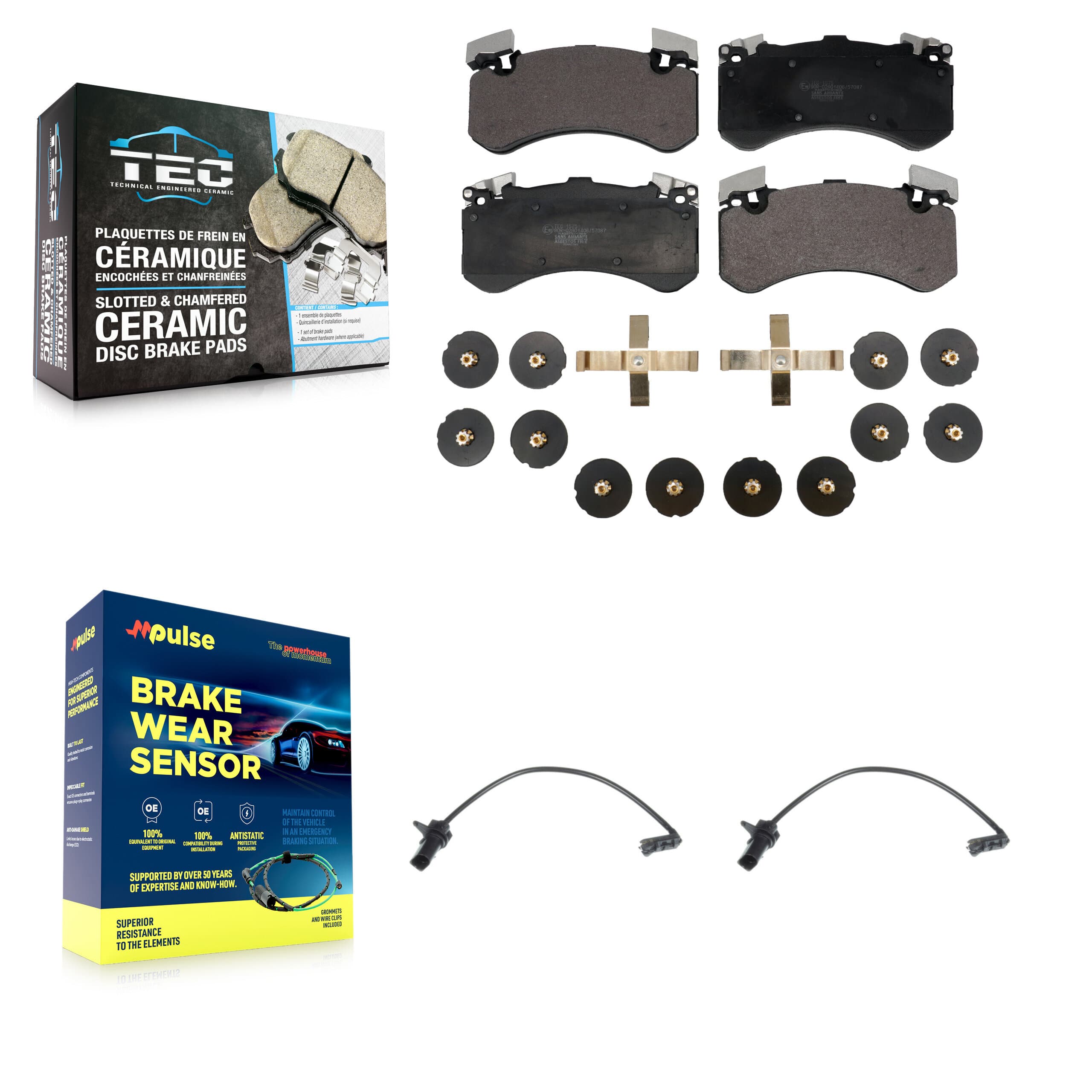 TEC - KTW-100918 - Front Disc Brake Pad Kits image 1