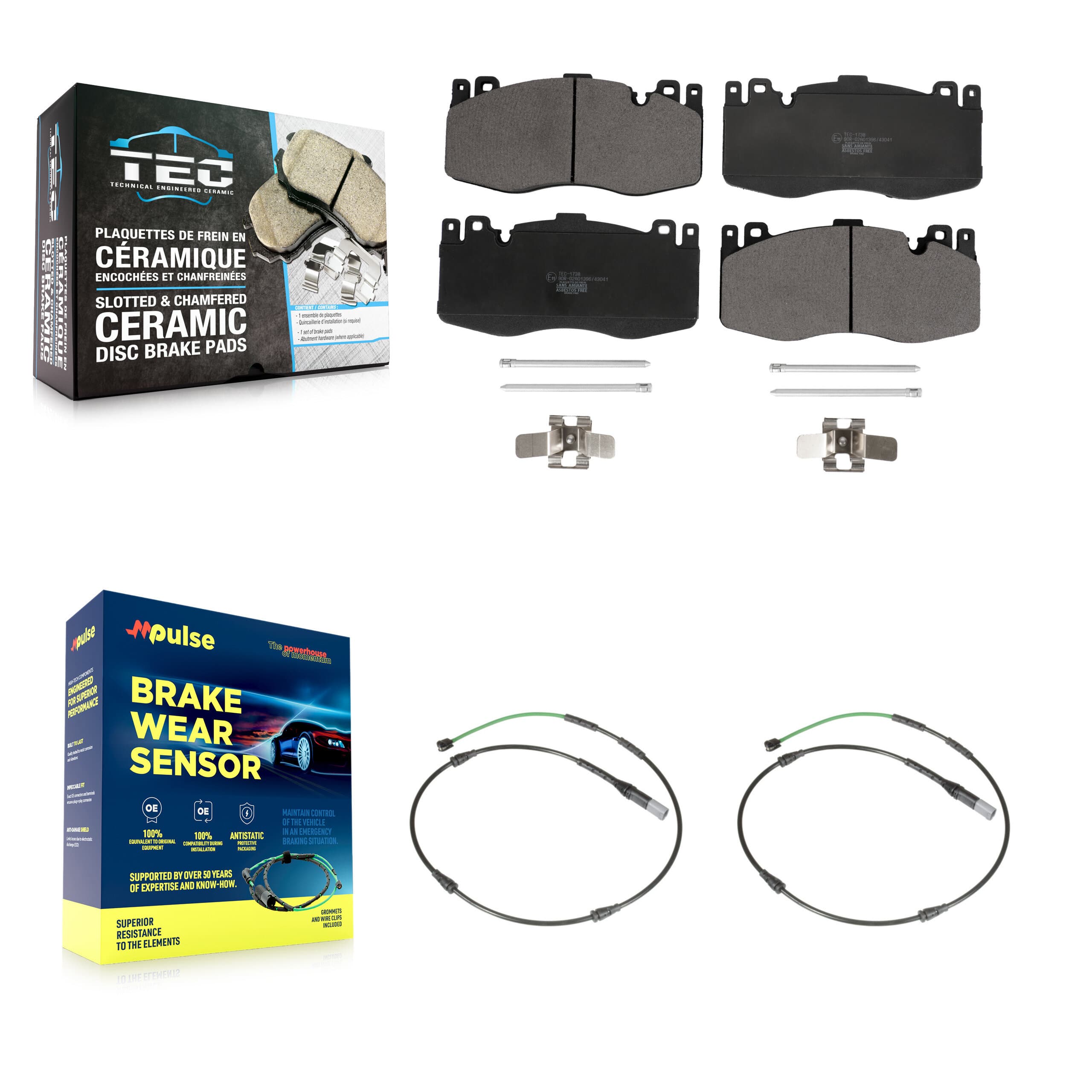TEC - KTW-100929 - Front Disc Brake Pad Kits image 1