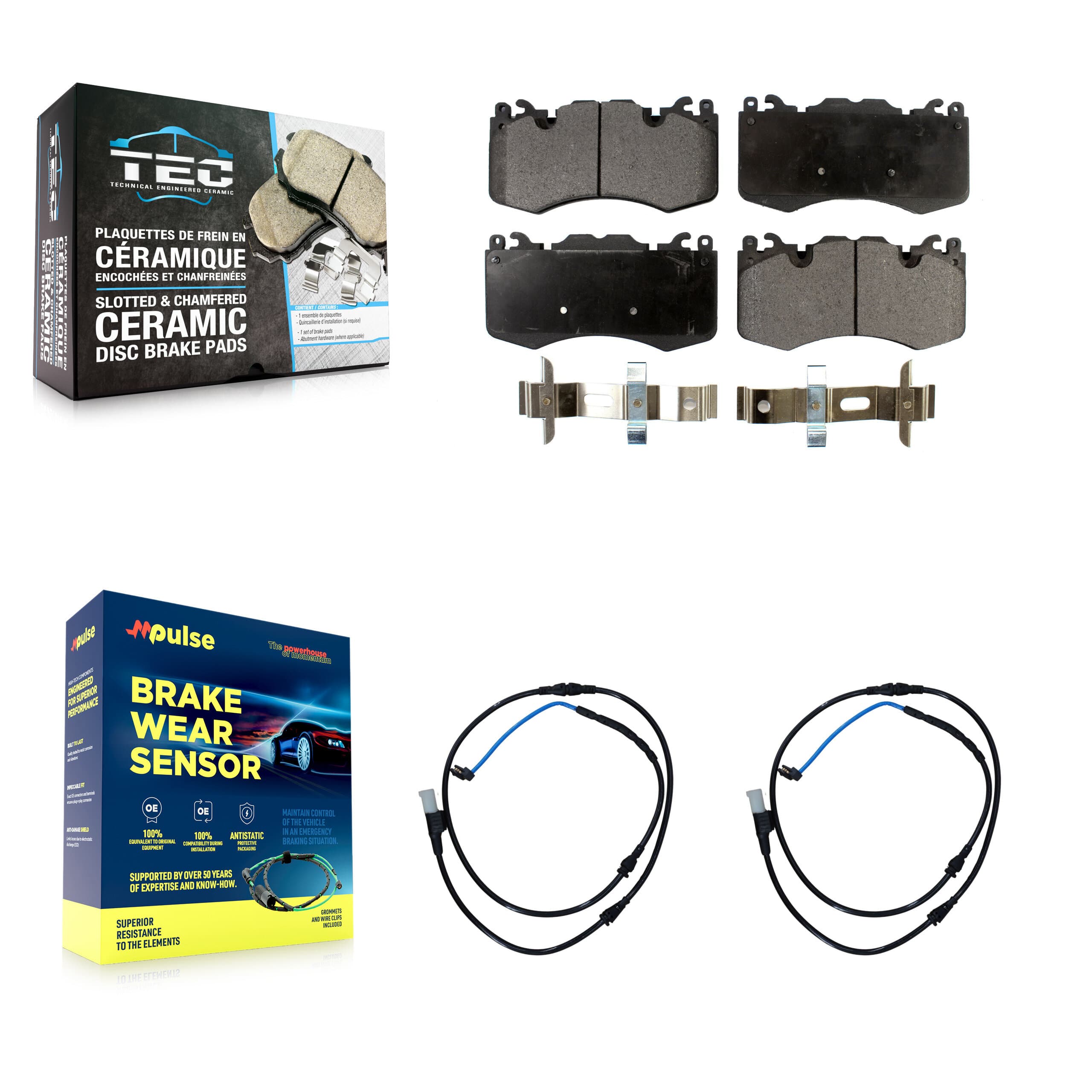 TEC - KTW-100931 - Front Disc Brake Pad Kits image 1