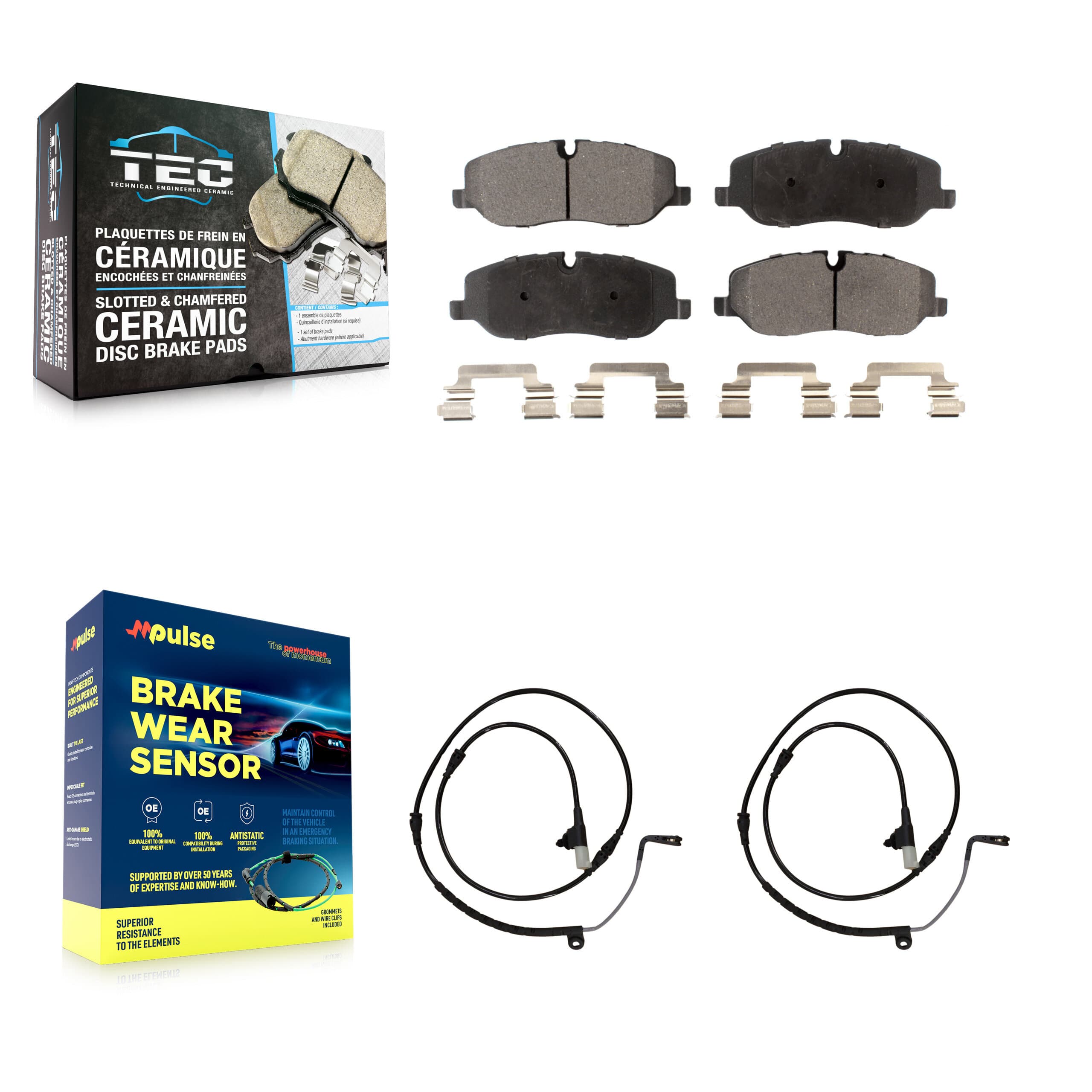 TEC - KTW-100932 - Front Disc Brake Pad Kits image 1