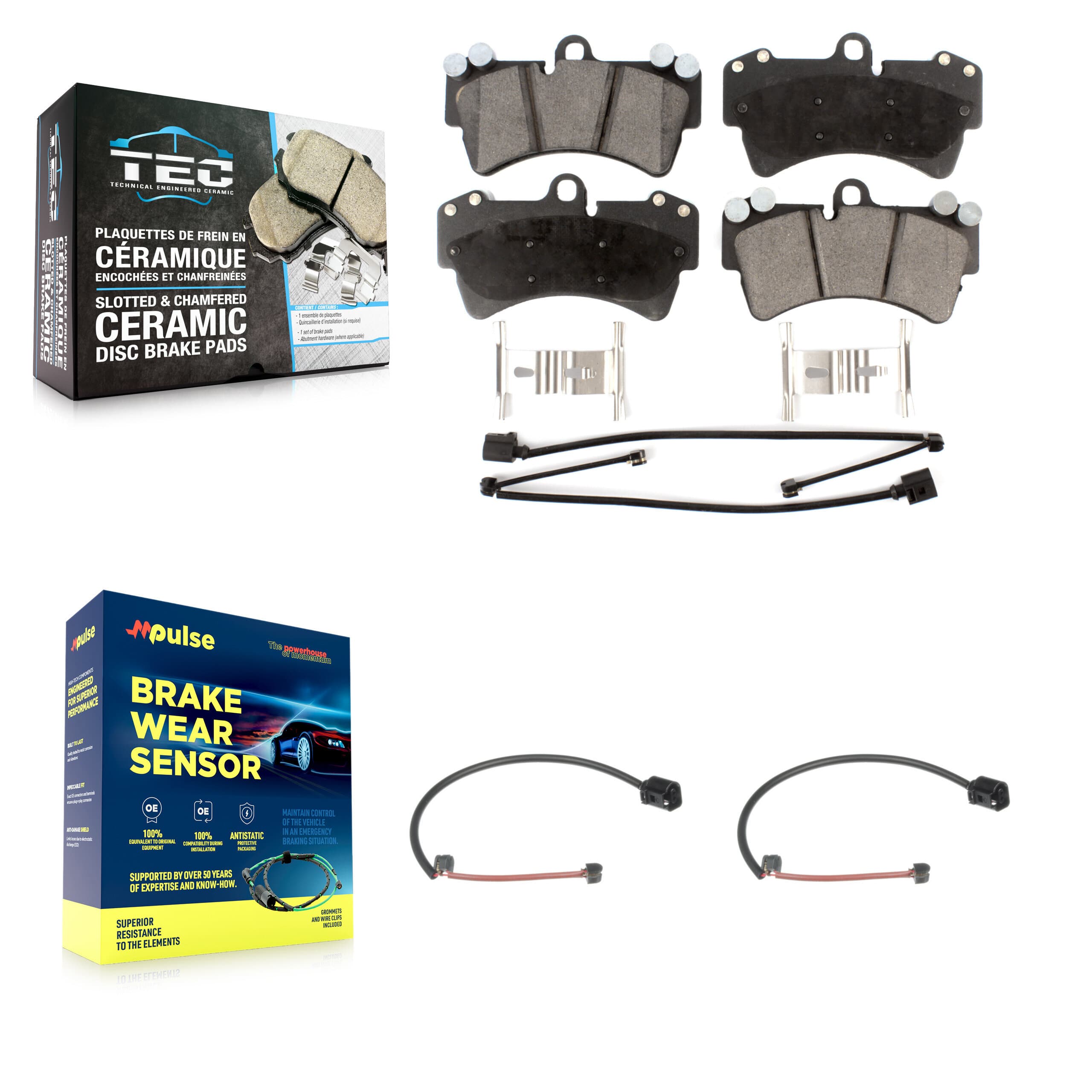 TEC - KTW-100936 - Front Disc Brake Pad Kits image 1