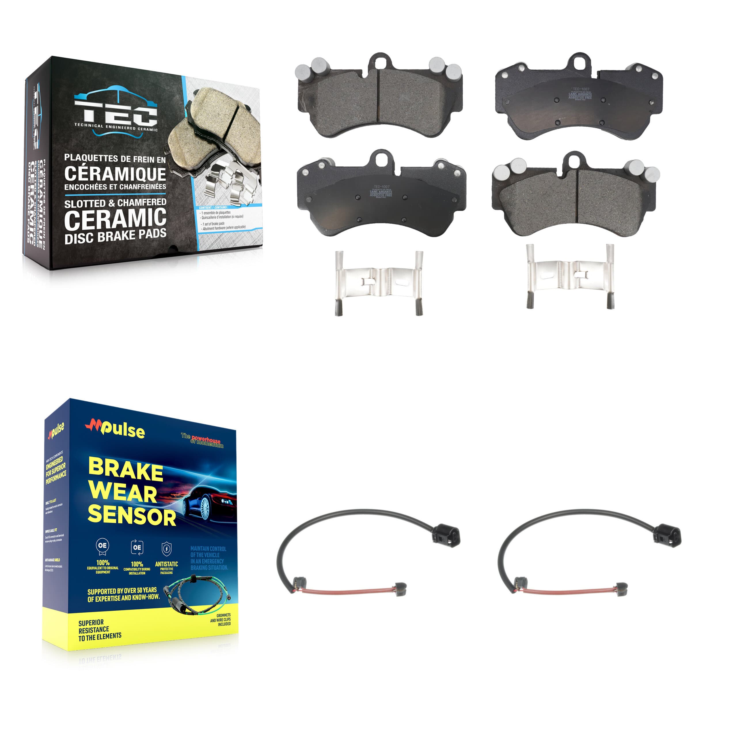 TEC - KTW-100937 - Front Disc Brake Pad Kits image 1