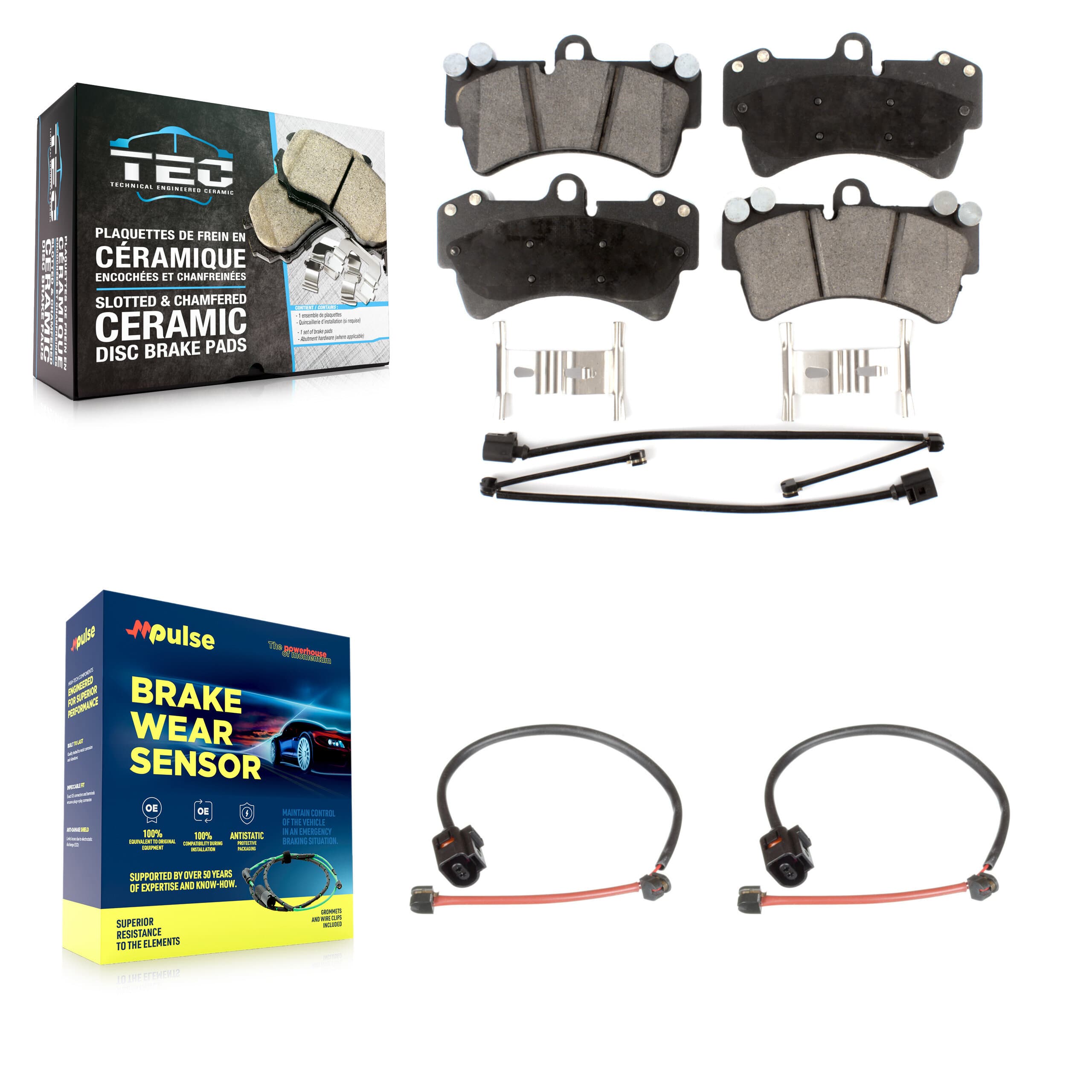 TEC - KTW-100940 - Front Disc Brake Pad Kits image 1
