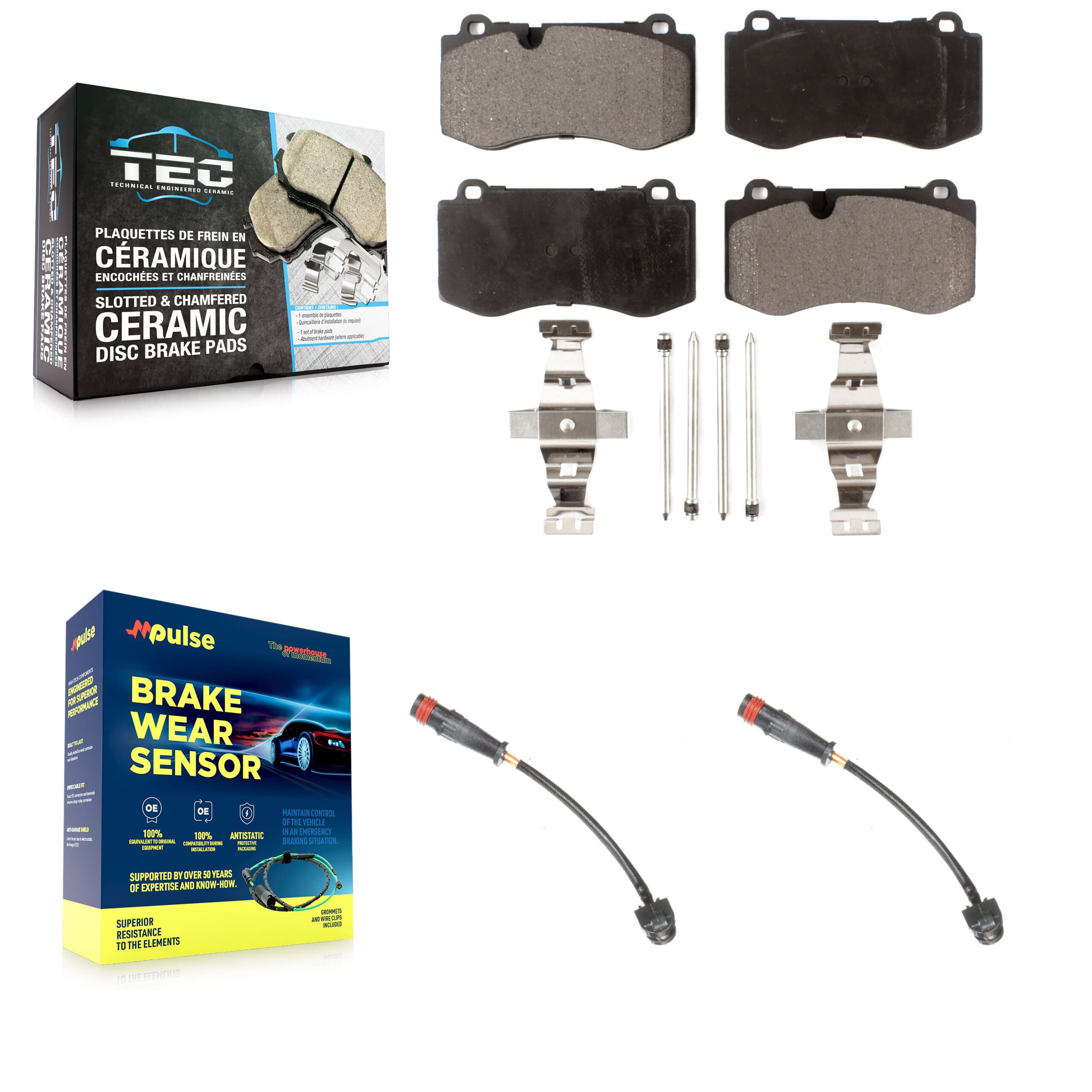 TEC - KTW-100946 - Front Disc Brake Pad Kits image 1