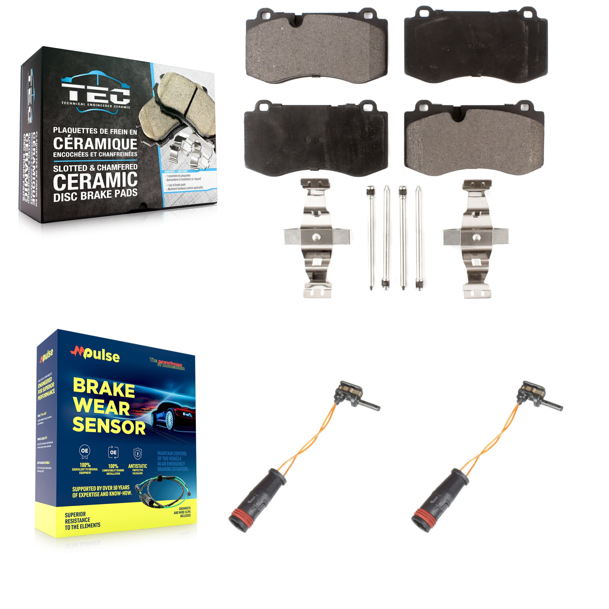 TEC - KTW-100947 - Front Disc Brake Pad Kits image 1