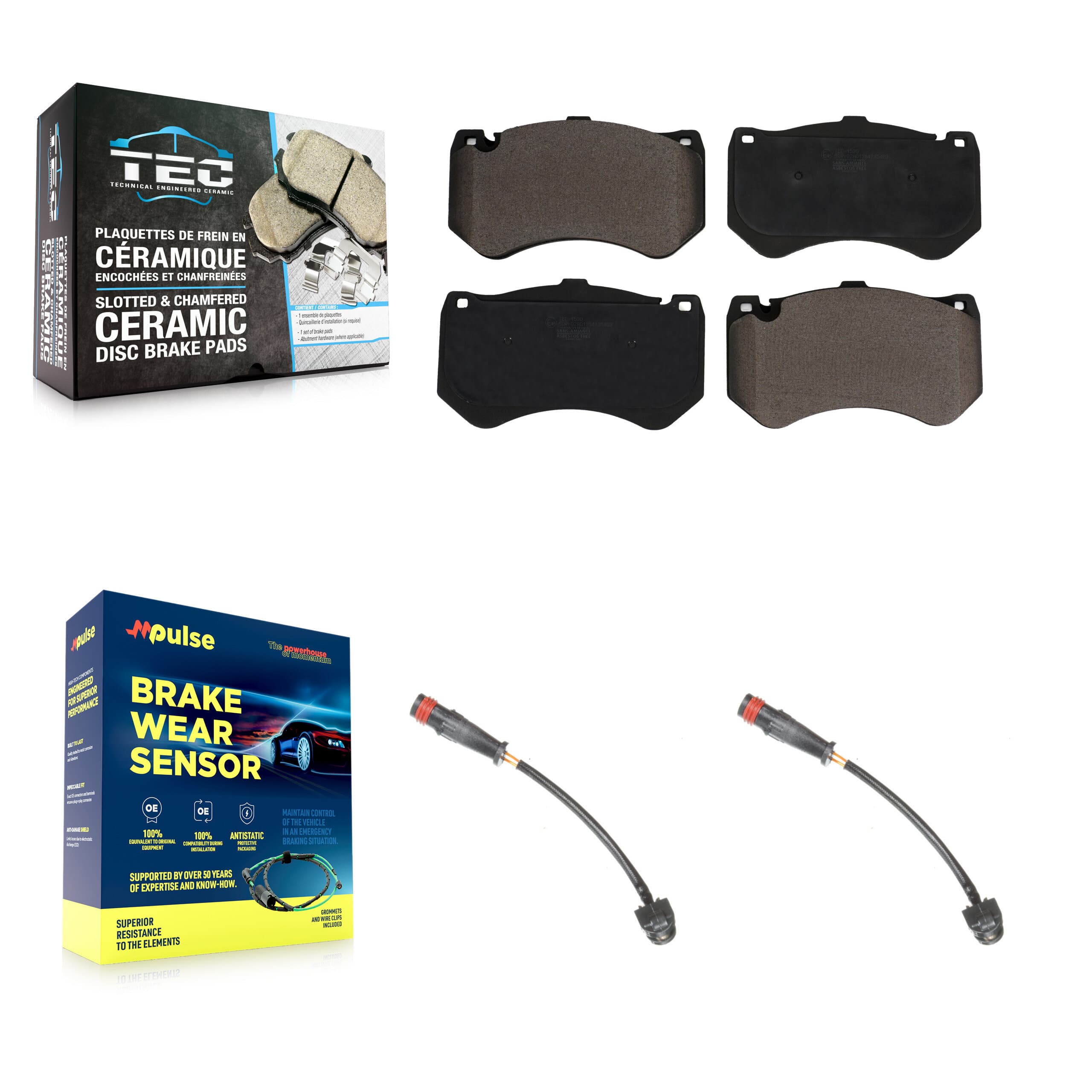 TEC - KTW-100948 - Front Disc Brake Pad Kits image 1