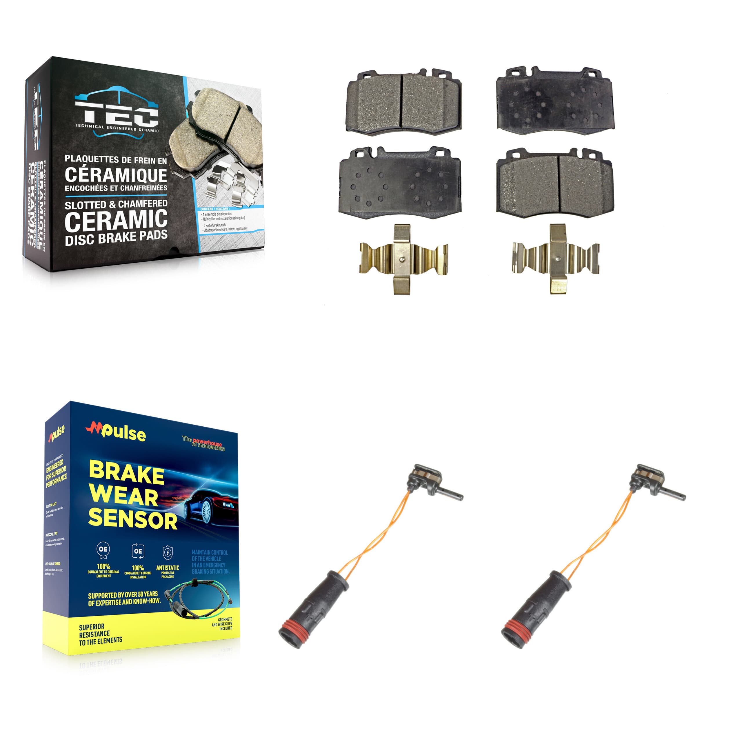 TEC - KTW-100953 - Front Disc Brake Pad Kits image 1