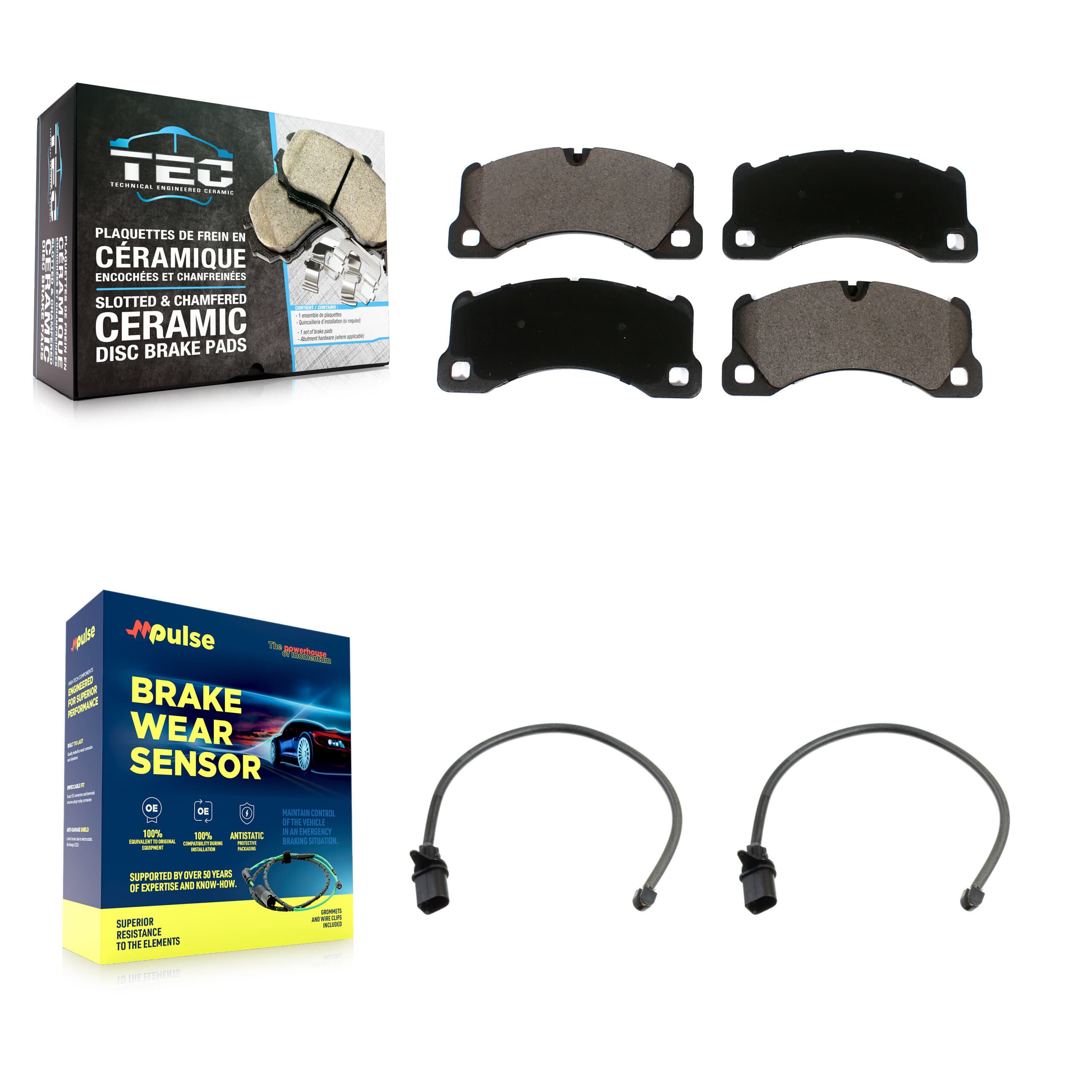TEC - KTW-100957 - Front Disc Brake Pad Kits image 1