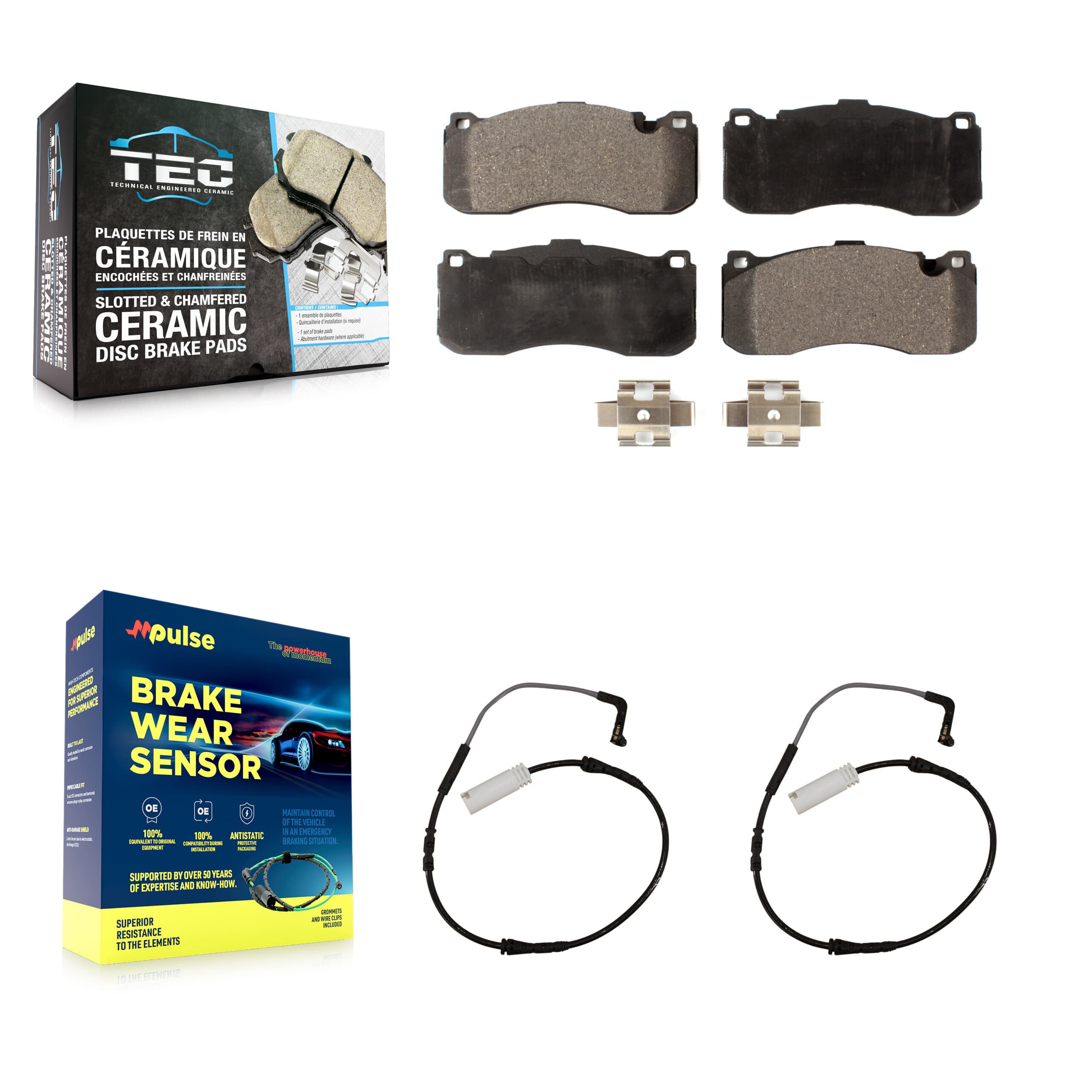TEC - KTW-100962 - Front Disc Brake Pad Kits image 1