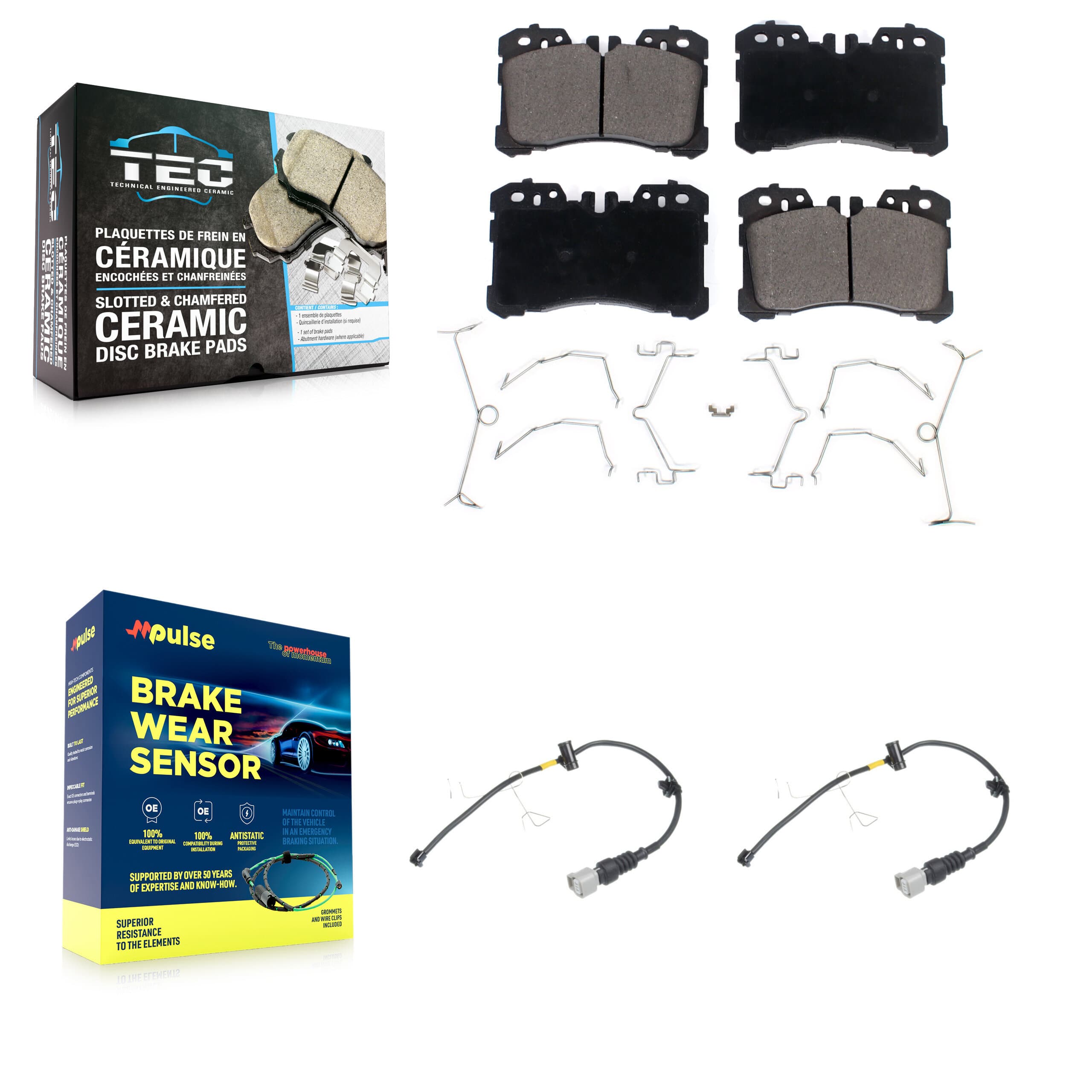 TEC - KTW-100972 - Front Disc Brake Pad Kits image 1
