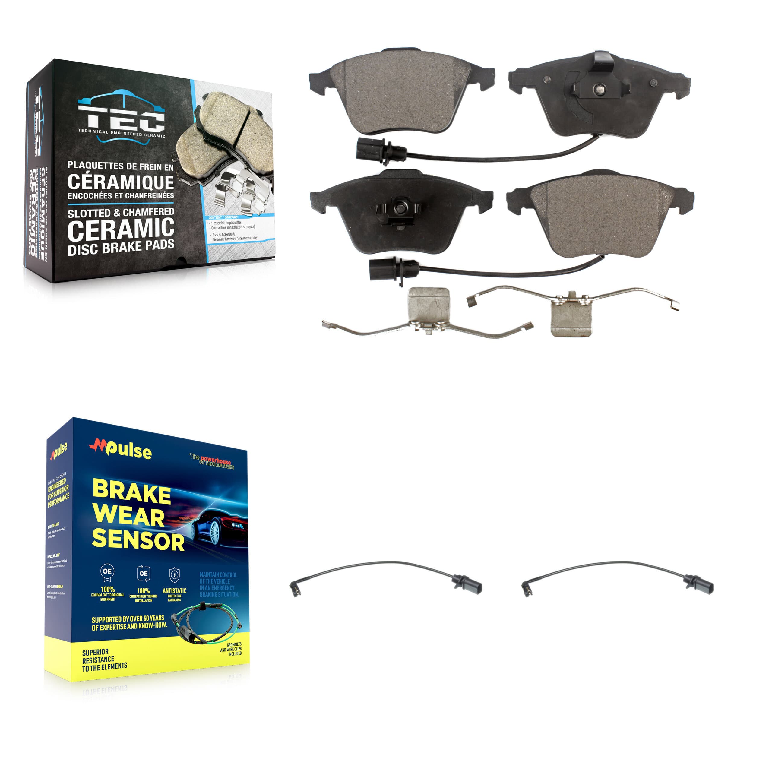 TEC - KTW-100982 - Front Disc Brake Pad Kits image 1