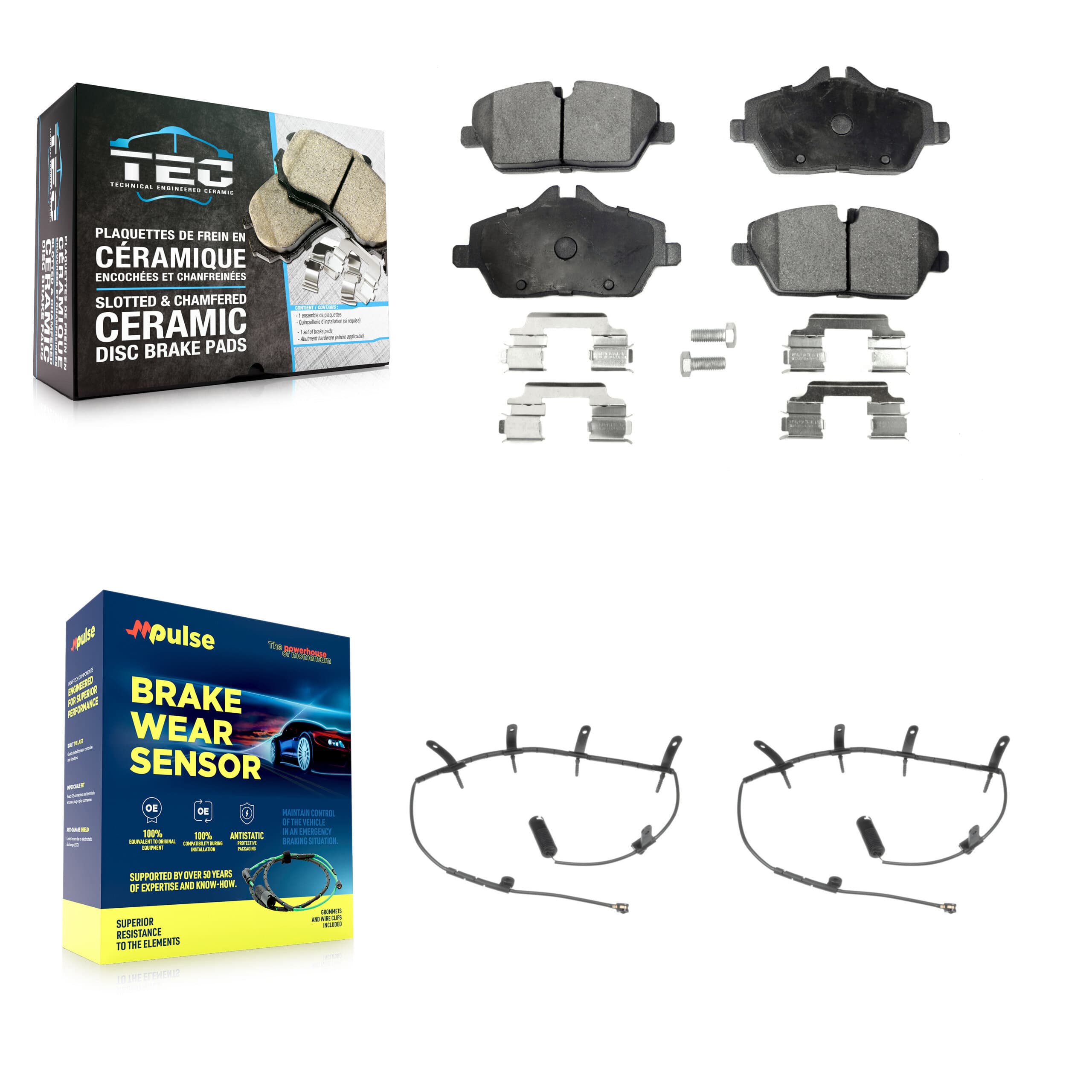 TEC - KTW-100988 - Front Disc Brake Pad Kits image 1