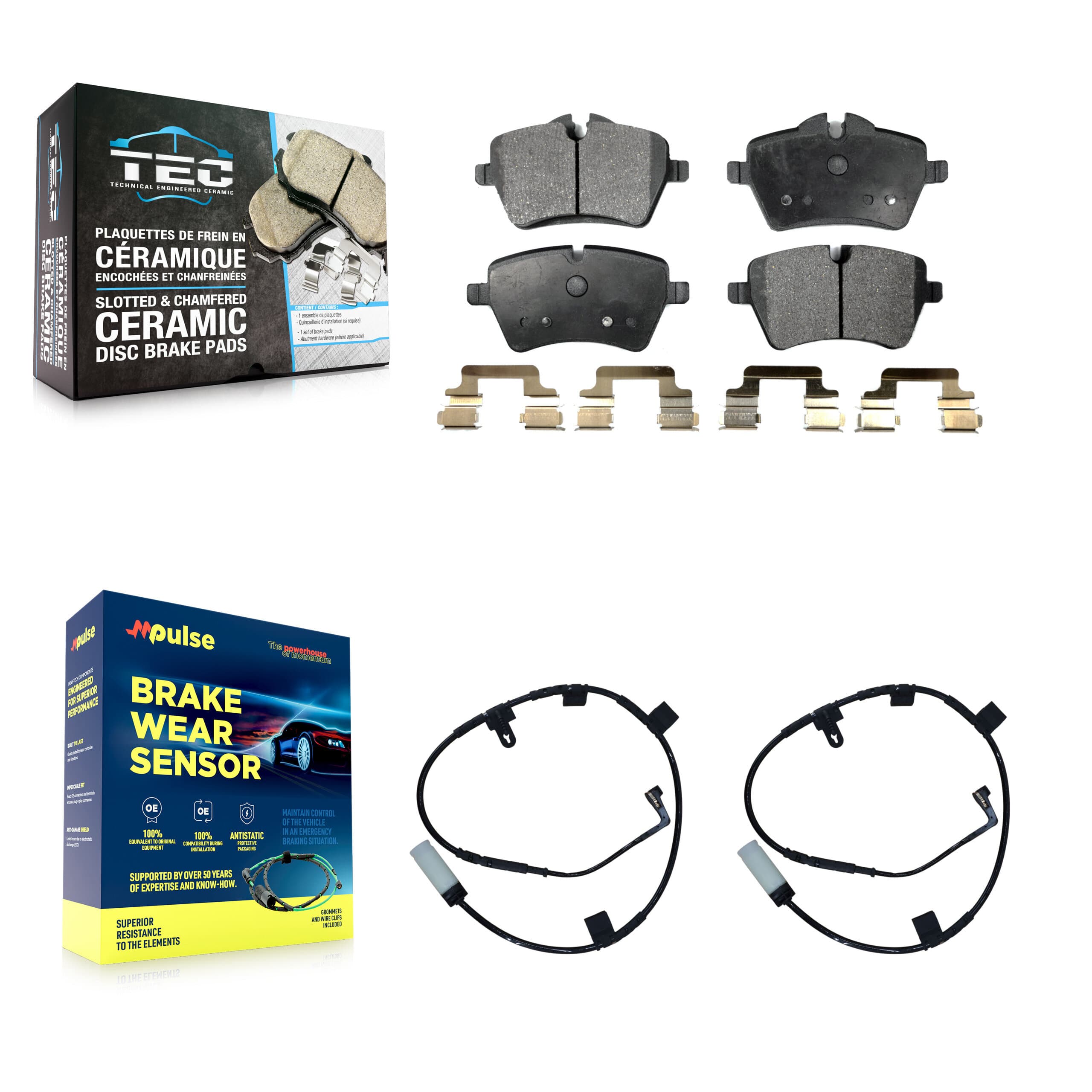 TEC - KTW-100990 - Front Disc Brake Pad Kits image 1