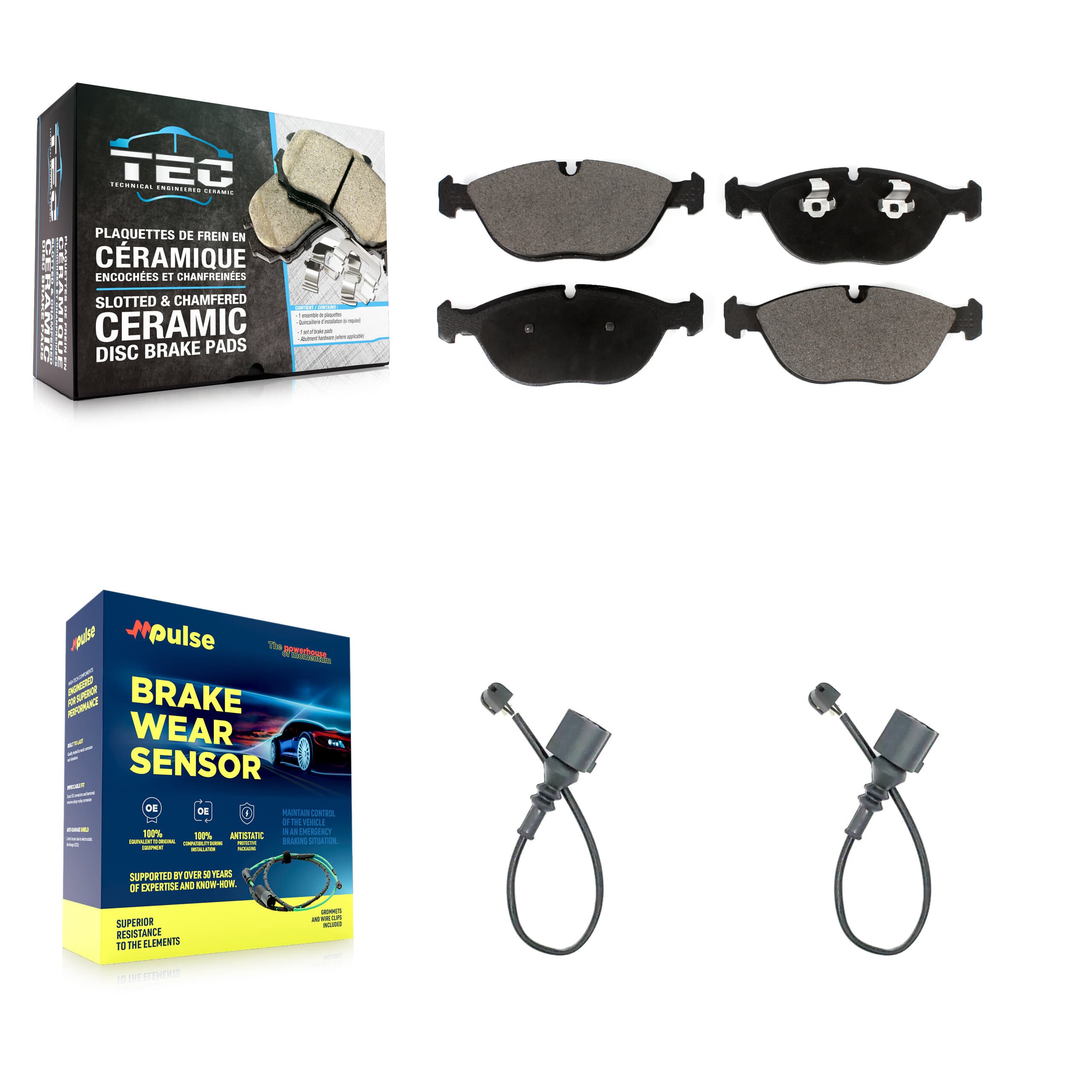 TEC - KTW-100994 - Front Disc Brake Pad Kits image 1