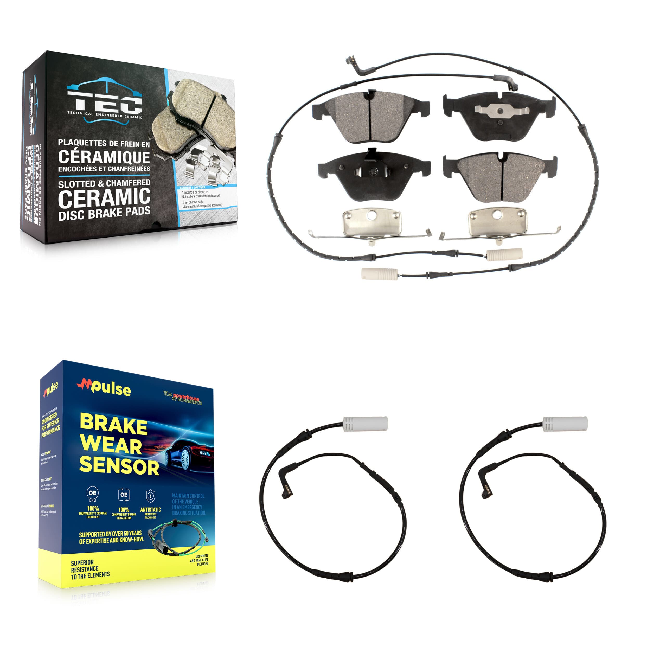 TEC - KTW-100999 - Front Disc Brake Pad Kits image 1