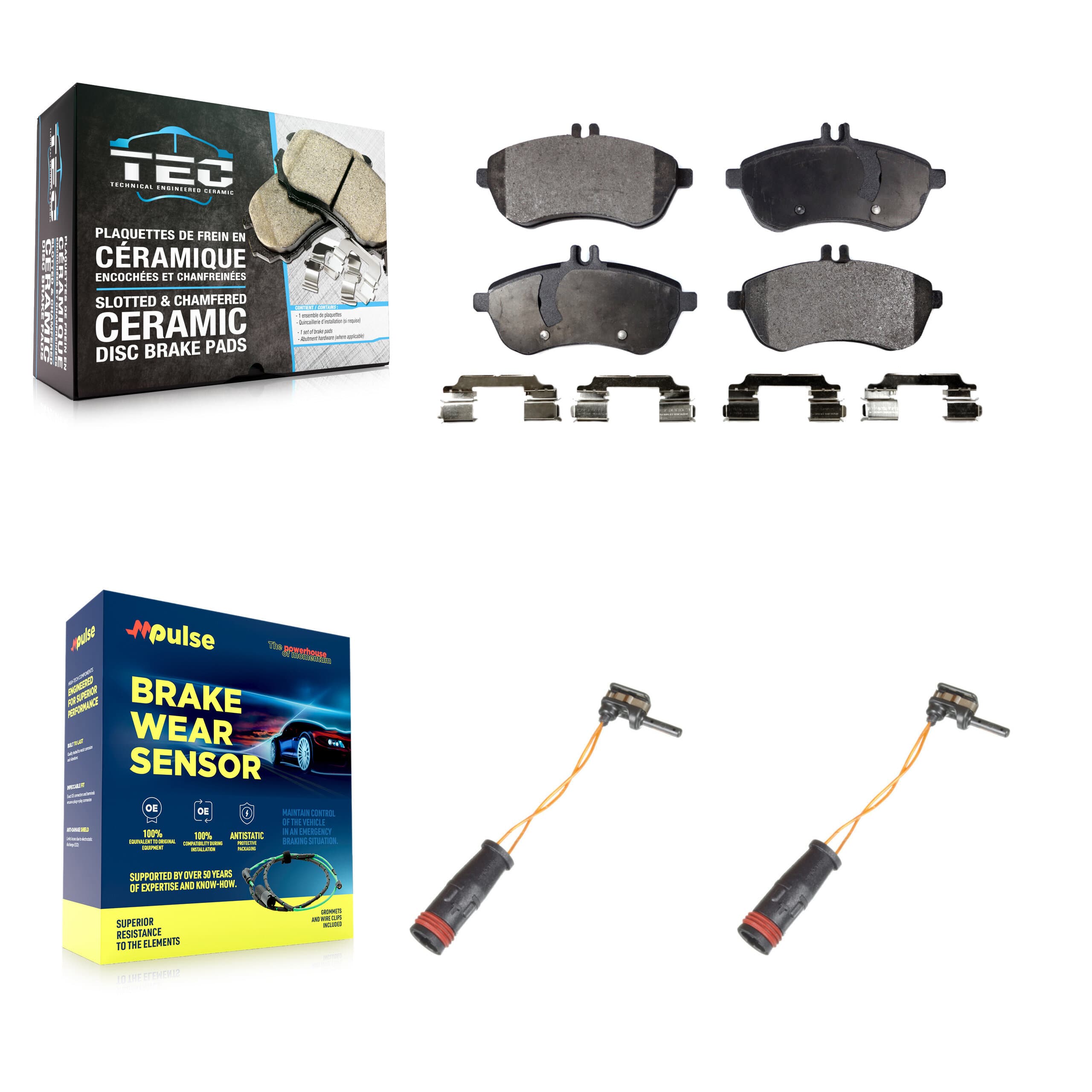TEC - KTW-101005 - Front Disc Brake Pad Kits image 1